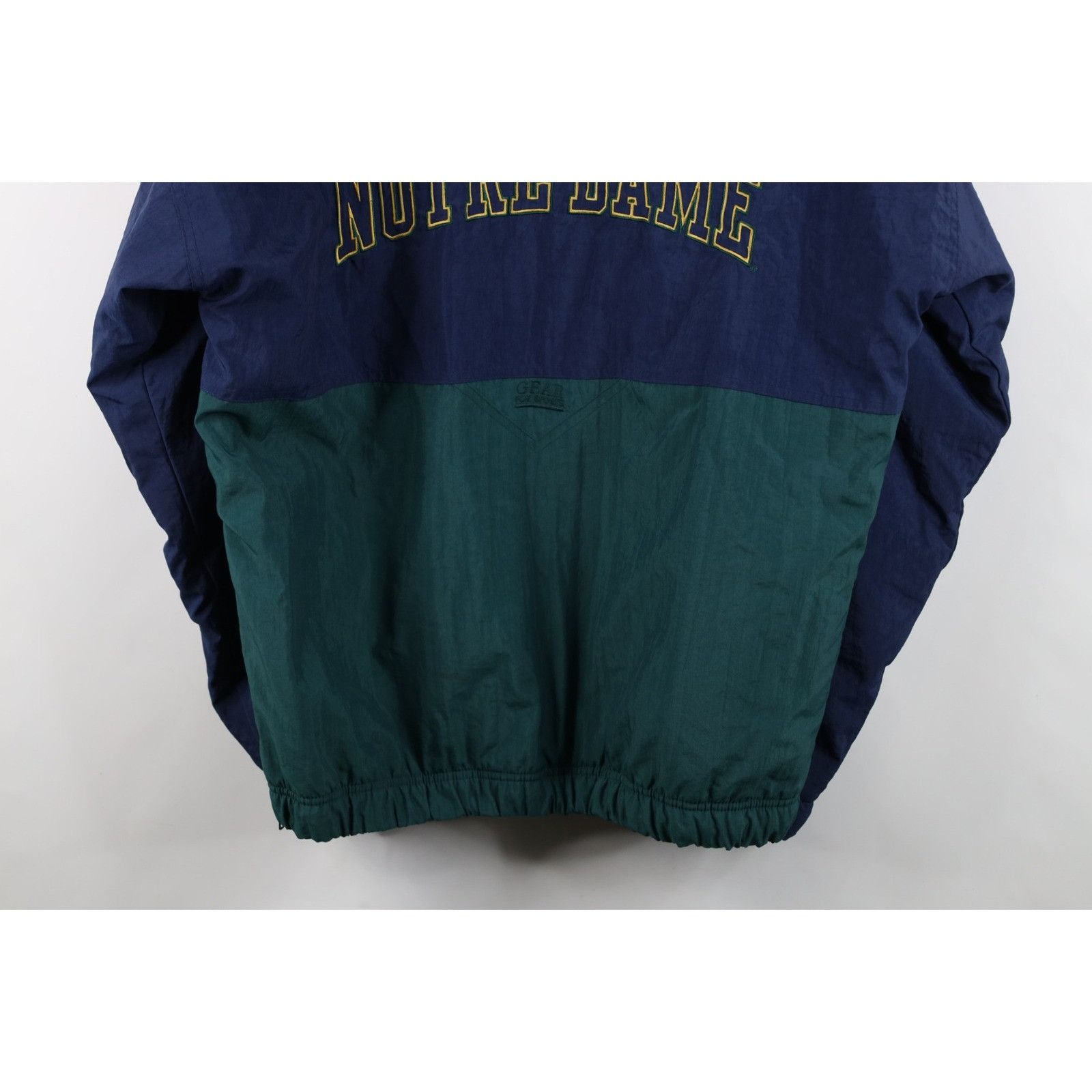 Vintage Vintage 90s Notre Dame University Half Zip Hooded Jacket Size US L / EU 52-54 / 3 - 20 Thumbnail