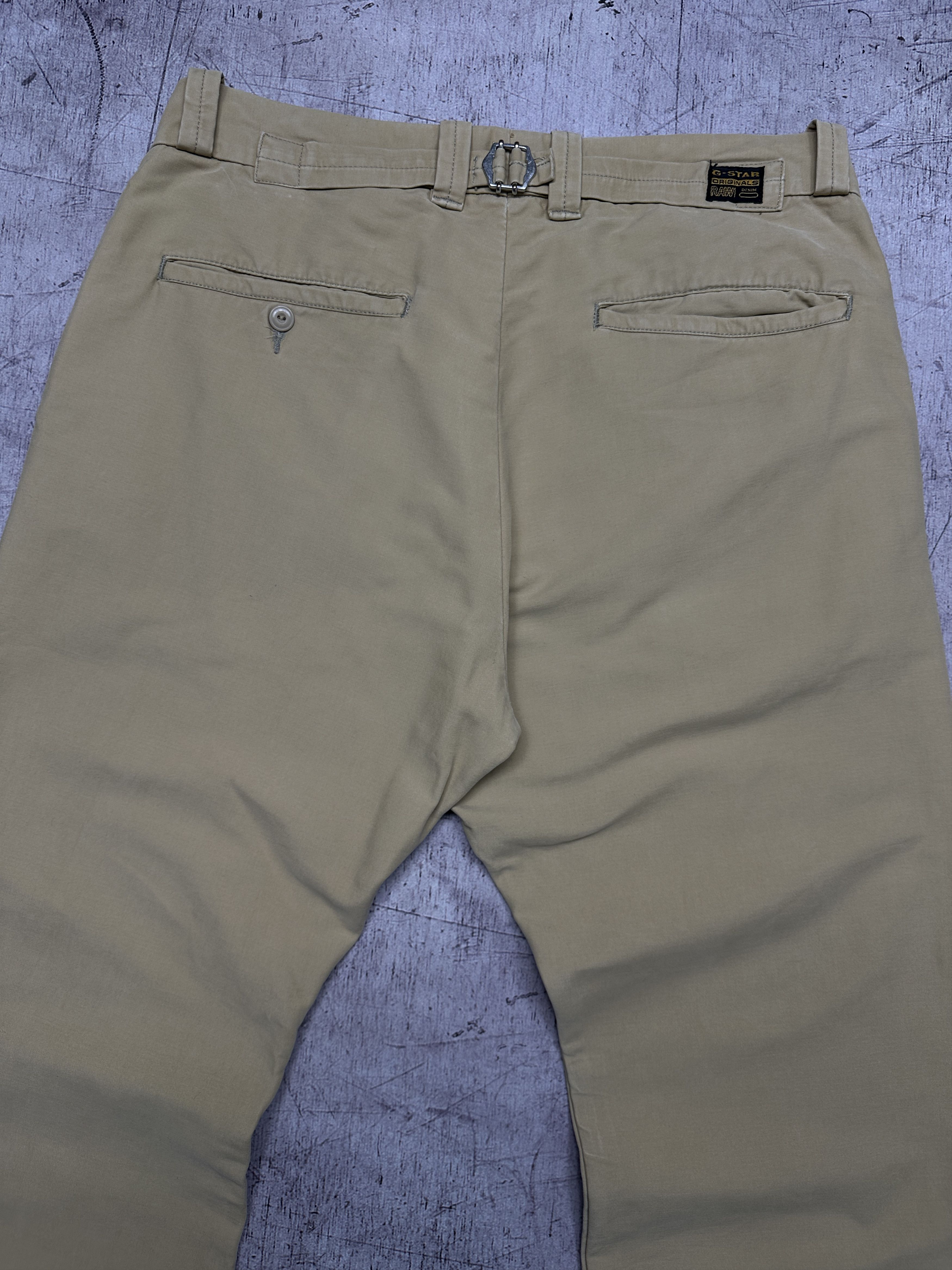G-Star G Star Raw 90s Vintage Mens Low Crotch Chino Pants Size US 34 / EU 50 - 7 Thumbnail