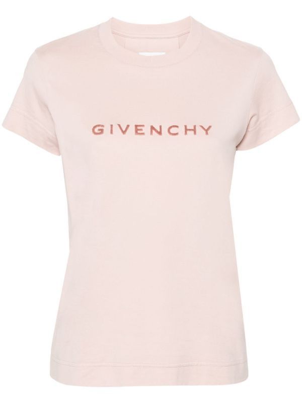 Givenchy o1srvl11e0924 4G Slim Cotton T-Shirt in Light Pink Size M / US 6-8 / IT 42-44 - 1 Thumbnail