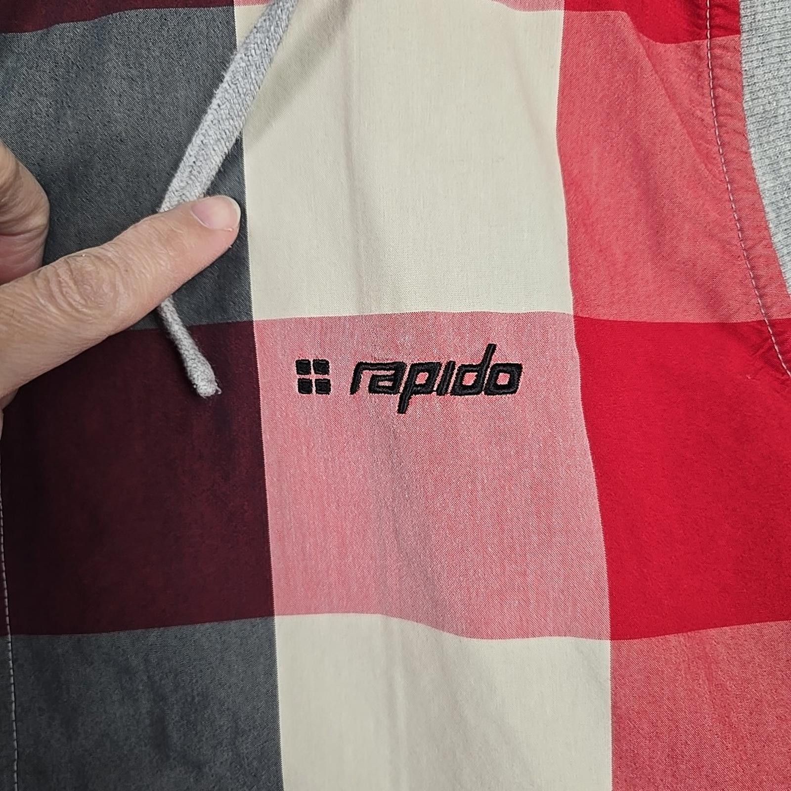 Other Rapido Full Zip Reversible Sz L Red Plaid/Gray Hooded Vest Size US L / EU 52-54 / 3 - 4 Thumbnail
