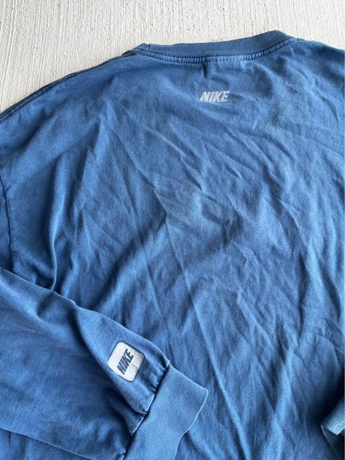 Nike Men’s Y2K Gray Tag Nike Swoosh Blue Long Sleeve Size XL Size ONE SIZE - 5 Thumbnail