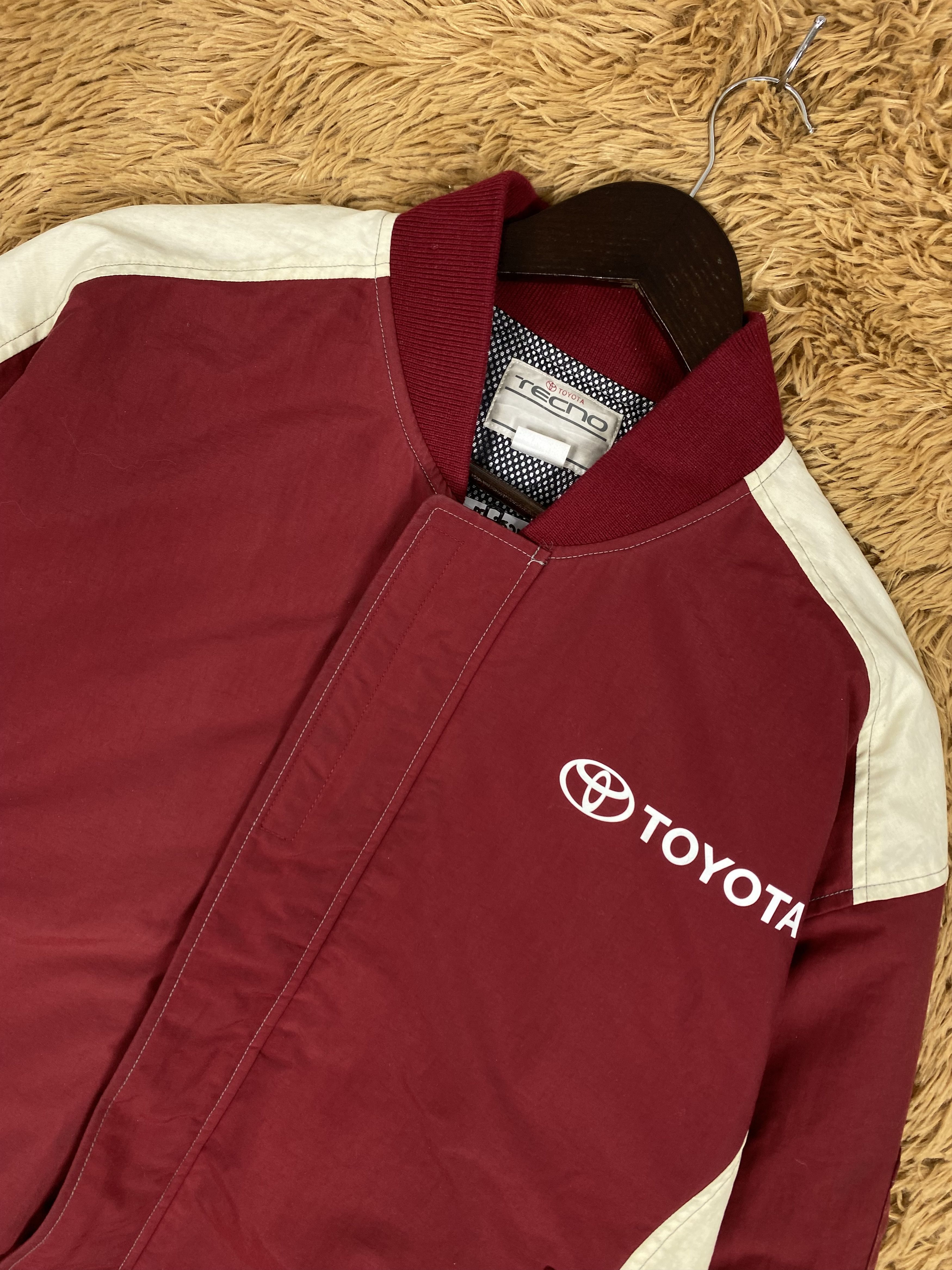 Japanese Brand Vintage Toyota Tecno Workers Bombers Jacket PJ2521 Size US L / EU 52-54 / 3 - 3 Thumbnail