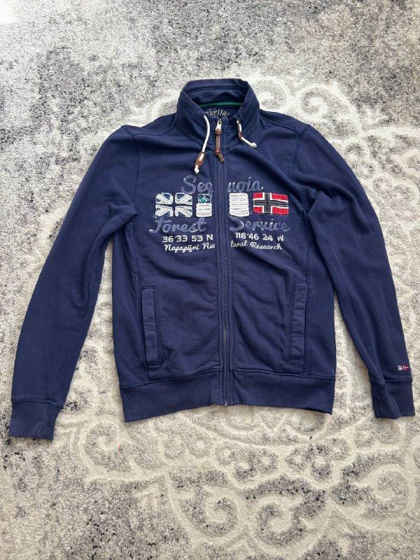 Napapijri Napapijri Sequoia Forest Service Full-Zip Sweatshirt Jacket Size US M / EU 48-50 / 2 - 2 Thumbnail