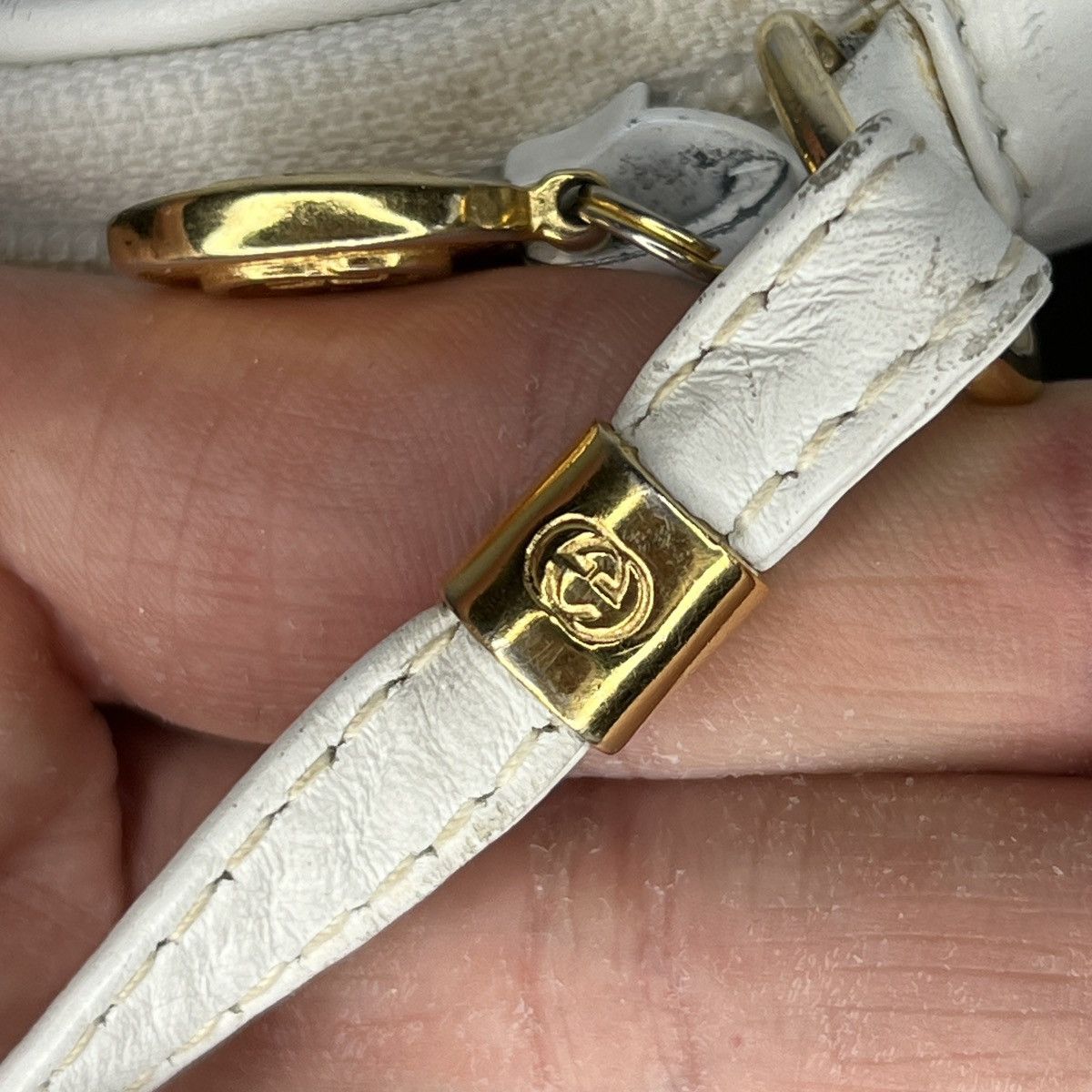 Gucci Vintage Gucci Crossbody Shoulder Bag Monogram White Logo 90s Size ONE SIZE - 6 Thumbnail
