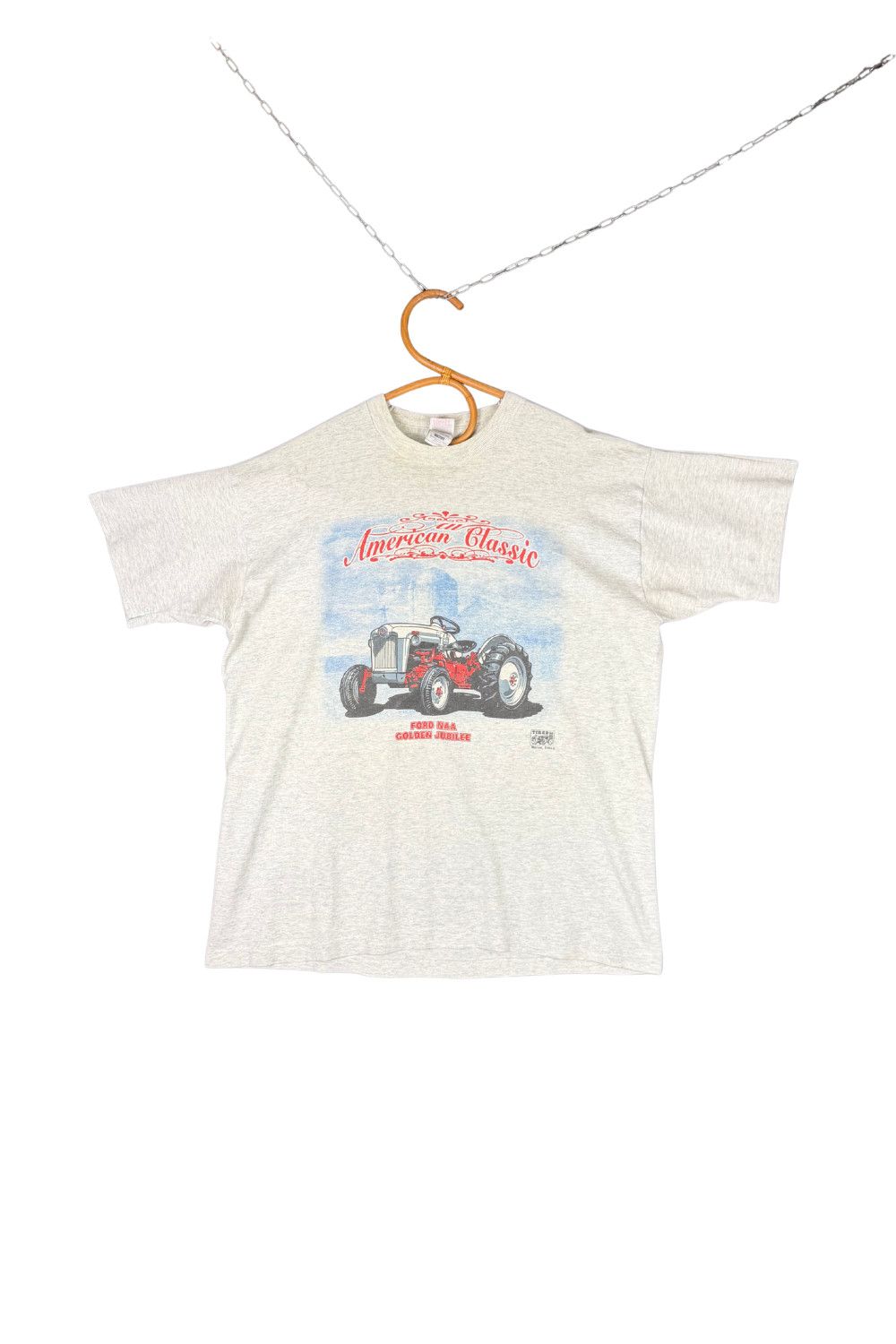 Fruit Of The Loom 90s Ford NAA Golden Jubilee Tractor Tee Single Stitch (L) Size US L / EU 52-54 / 3 - 1 Thumbnail