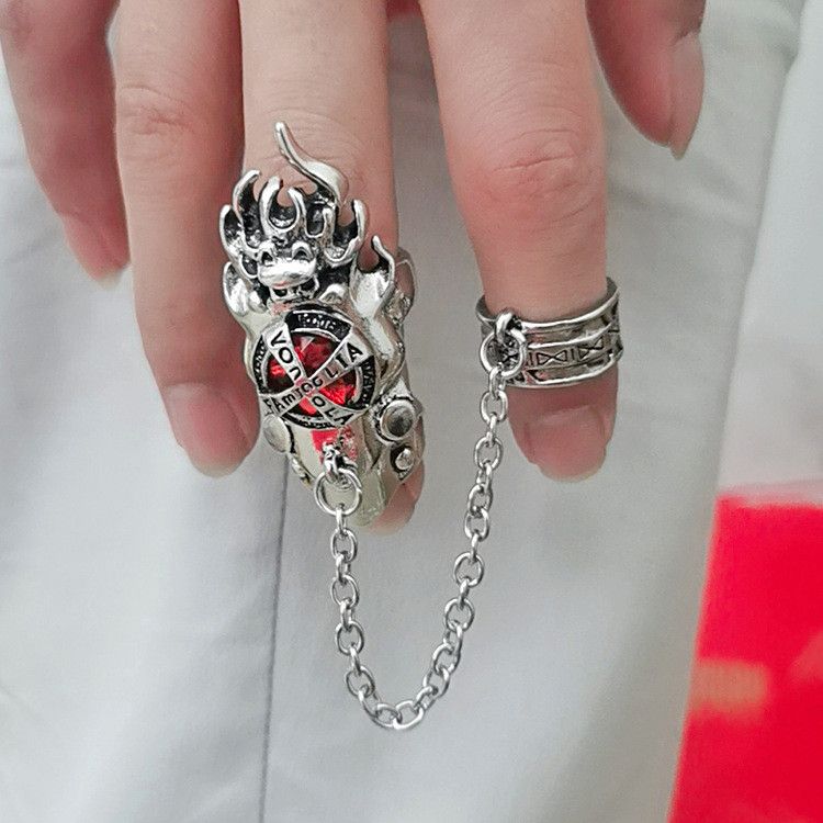Jewelry Crazy Jewelry Rings Open Size Chrome Ring (Size 7-13) Size ONE SIZE - 2 Thumbnail