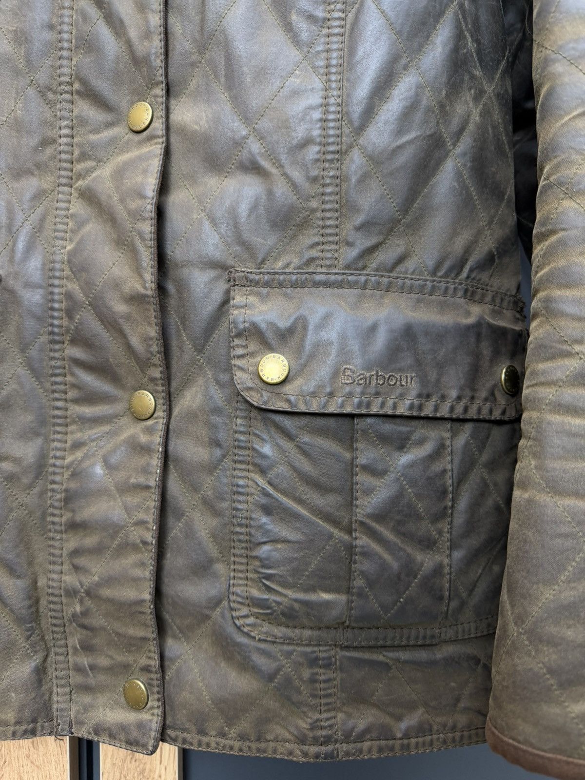 Barbour Barbour Quilted Utility Wax Jacket Size 14 Size L / US 10 / IT 46 - 5 Thumbnail