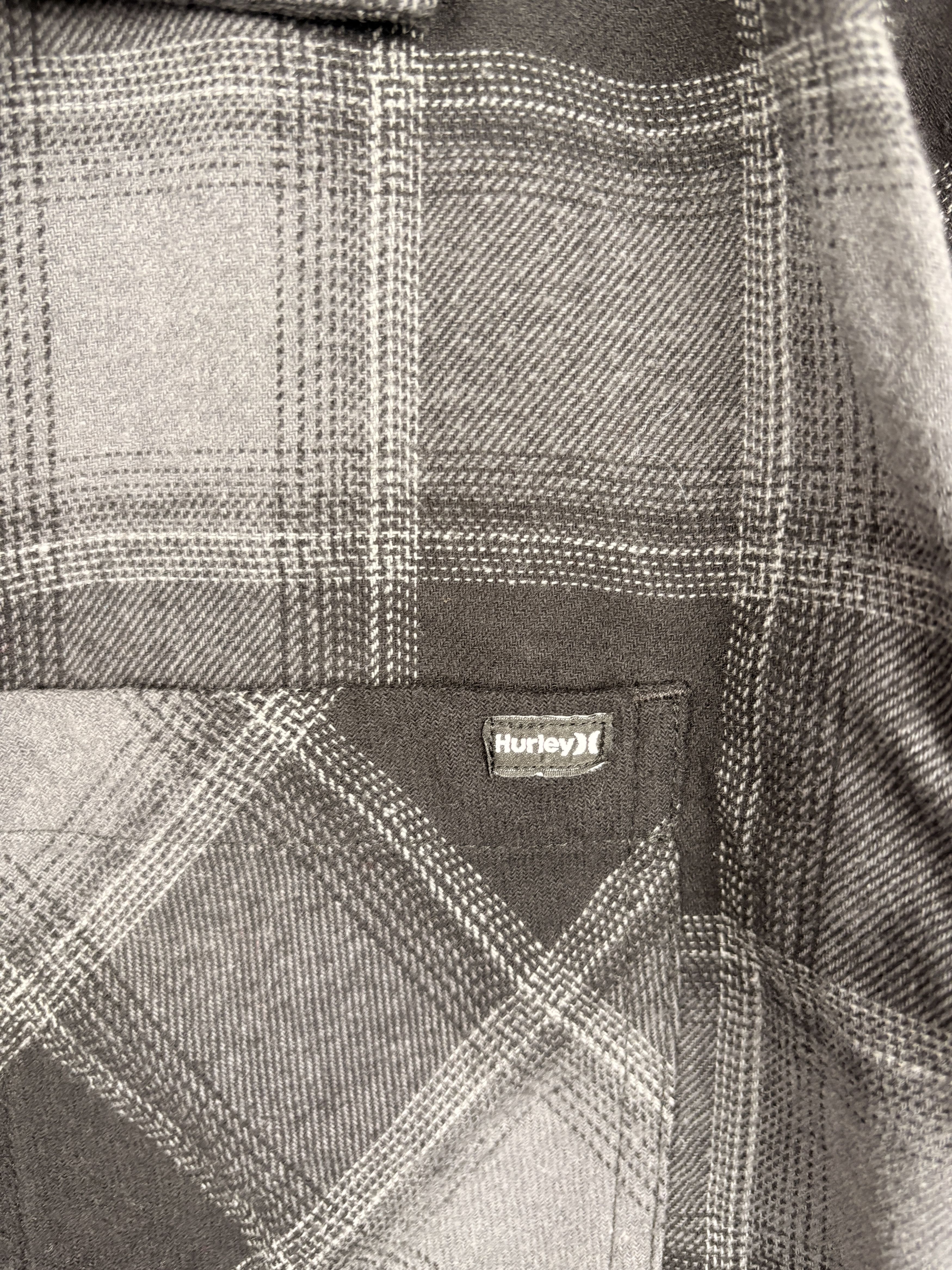 Hurley Men’s Hurley Flannel Plaid Shirt Gray Black M Size US M / EU 48-50 / 2 - 3 Thumbnail