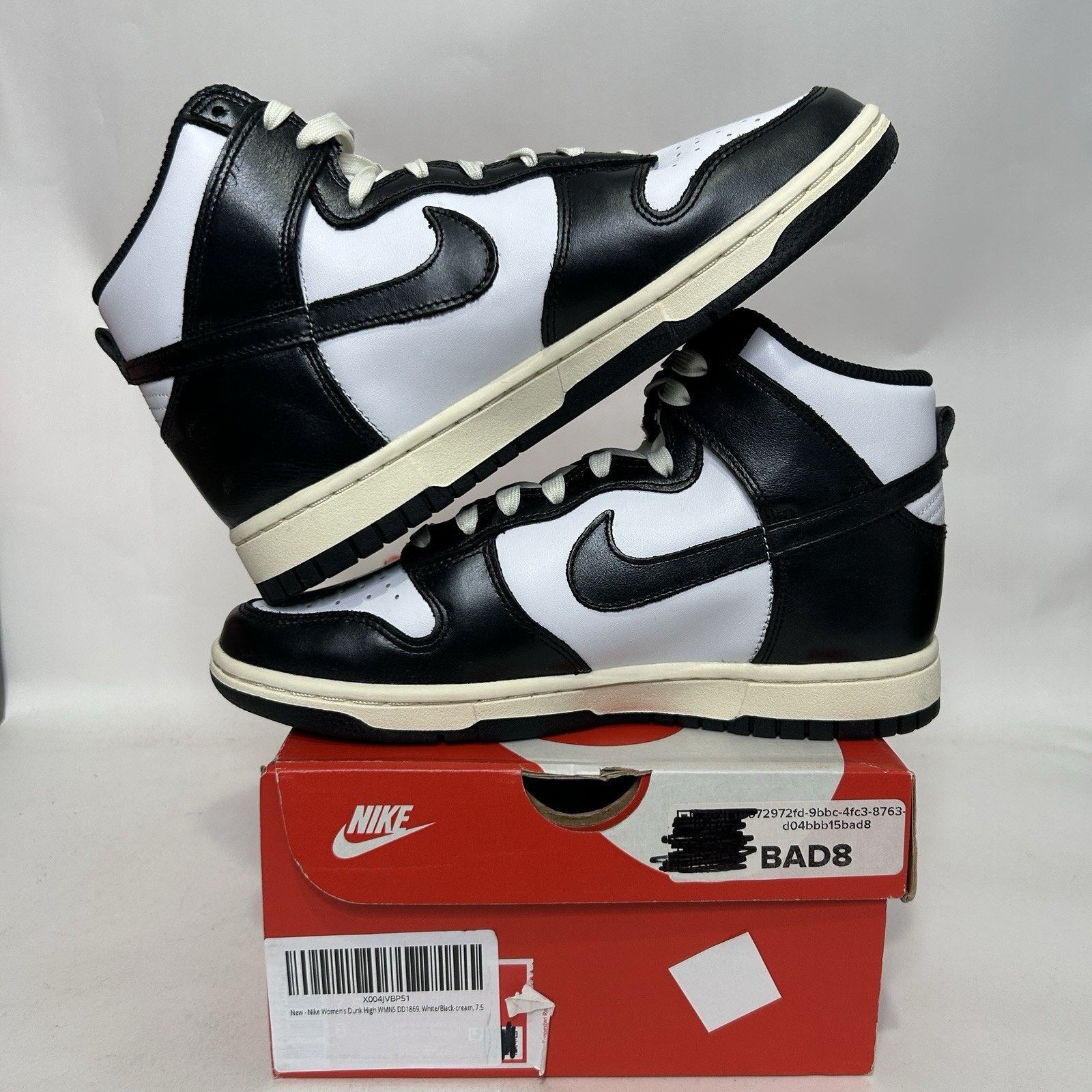 Nike Nike Dunk High PRM WMNS “Vintage Panda” DQ8581-100 Size US 7.5 / IT 37.5 - 3 Thumbnail