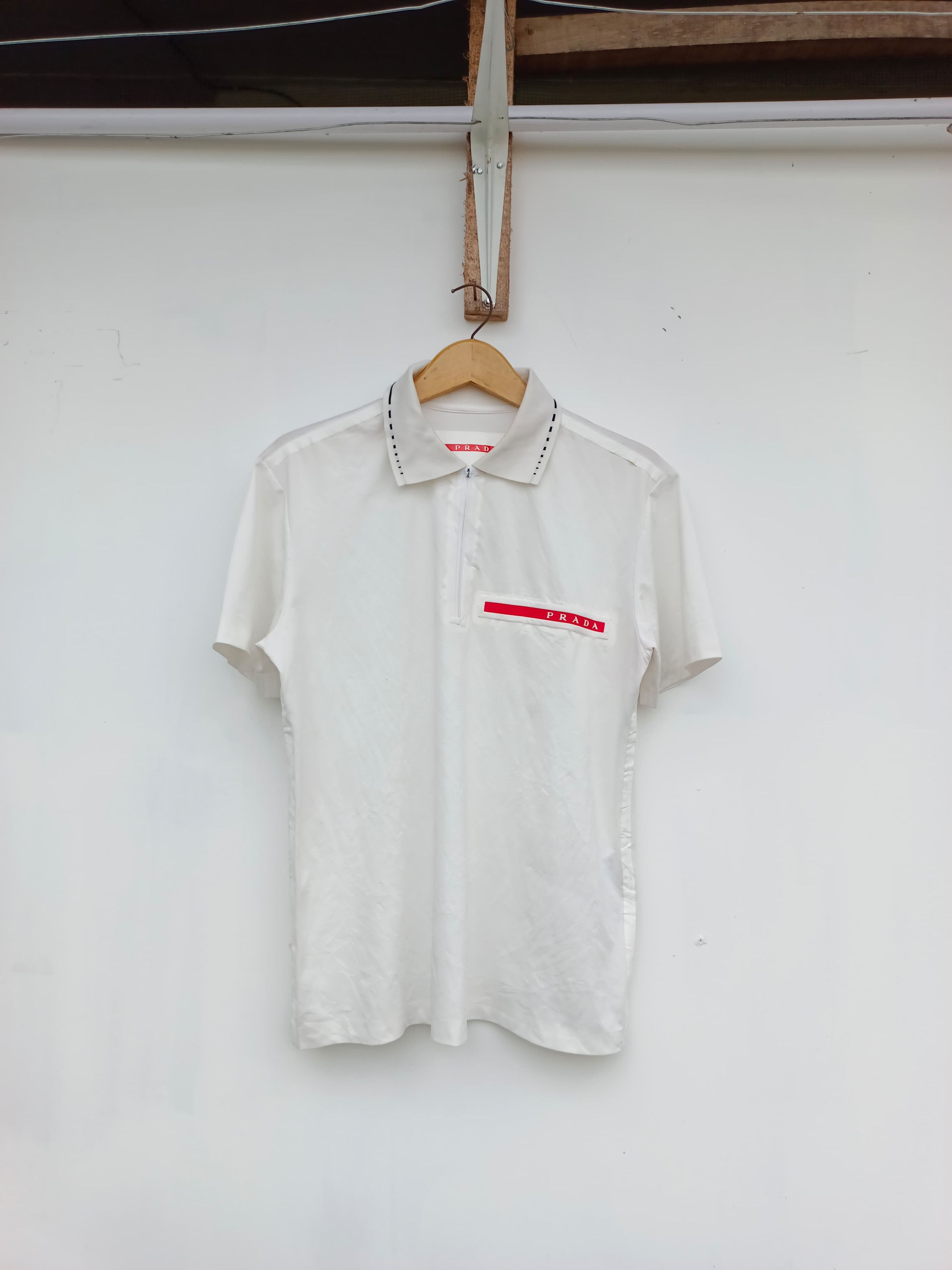 Prada Prada polos White Size US L / EU 52-54 / 3 - 1 Thumbnail