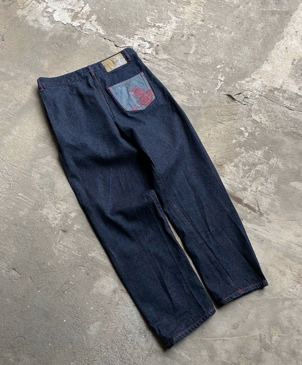 Vivienne Westwood Vivienne Westwood Orb Asymmetric Drunken Alcoholic Jeans Size US 30 / EU 46 - 10 Thumbnail