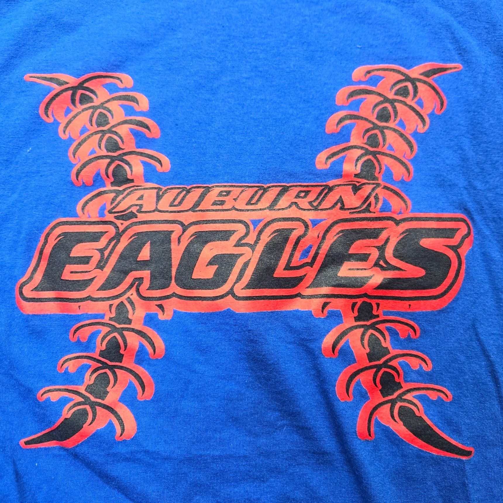 Vintage Auburn Eagles School VA Blue Shirt Unbranded Adults XL Crew Neck Long Sleeve Logo Canvas T-Shirt Small Christmas Decade? Size US XL / EU 56 / 4 - 2 Thumbnail