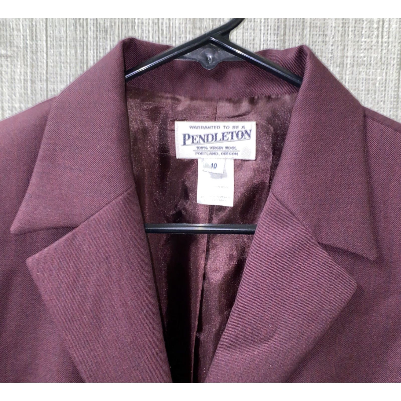 Pendleton Pendleton Womens Jacket 2 Button Sport Wool Red Size 10 Regular Womens Size L / US 10 / IT 46 - 3 Thumbnail
