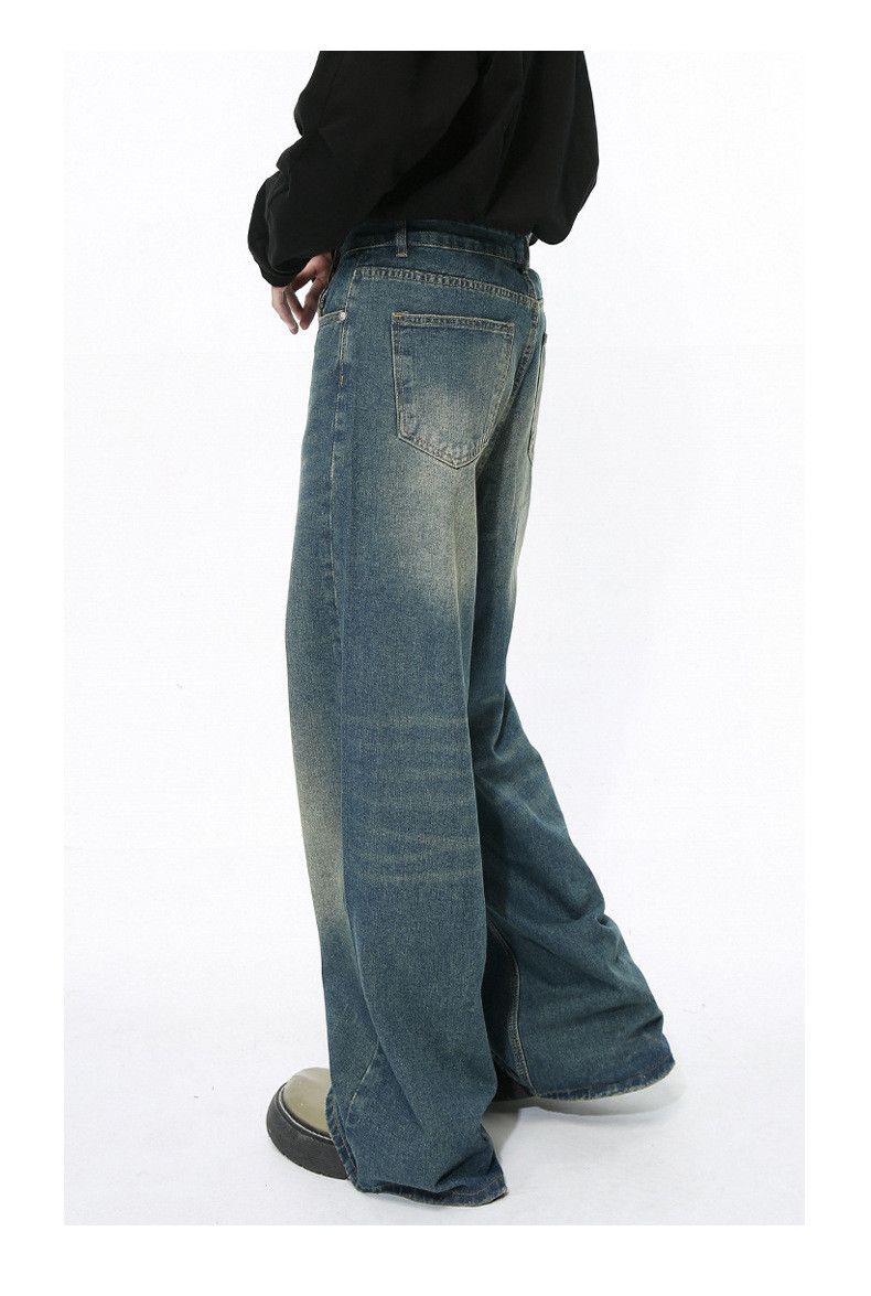 Japanese Brand × Jean Distressed retro washed simple straight casual jeans Size US 32 / EU 48 - 4 Thumbnail
