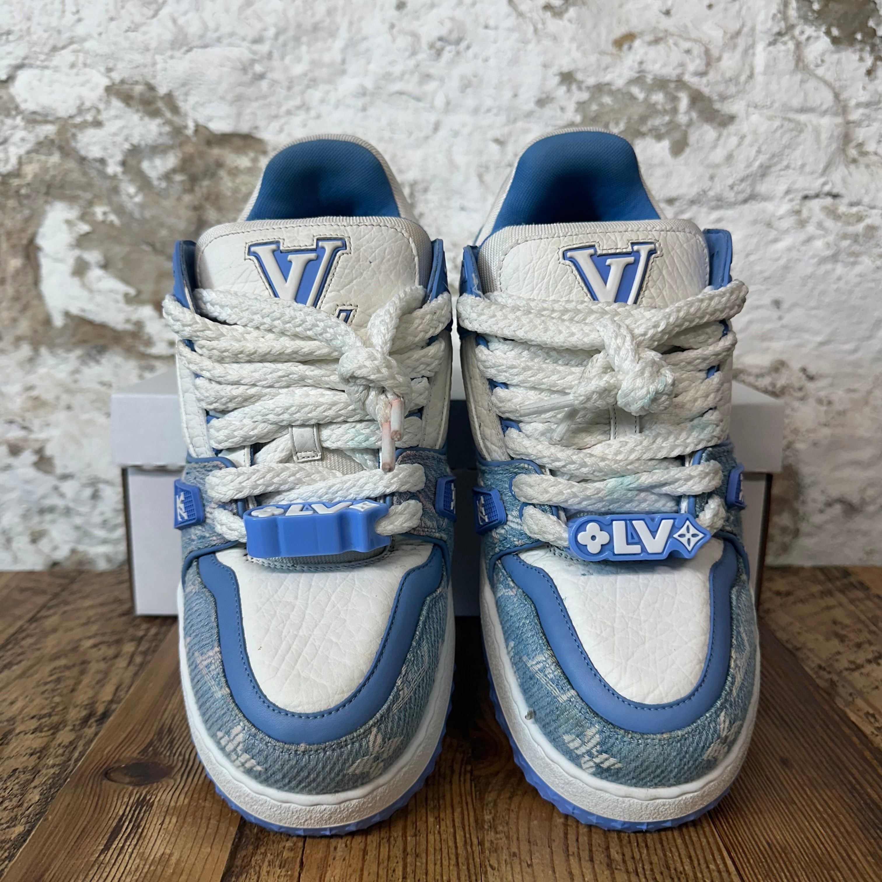 Louis Vuitton Louis Vuitton Baby Blue Maxi Trainer Sneaker Sz 6.5 (39) Size US 6.5 / EU 39-40 - 3 Thumbnail