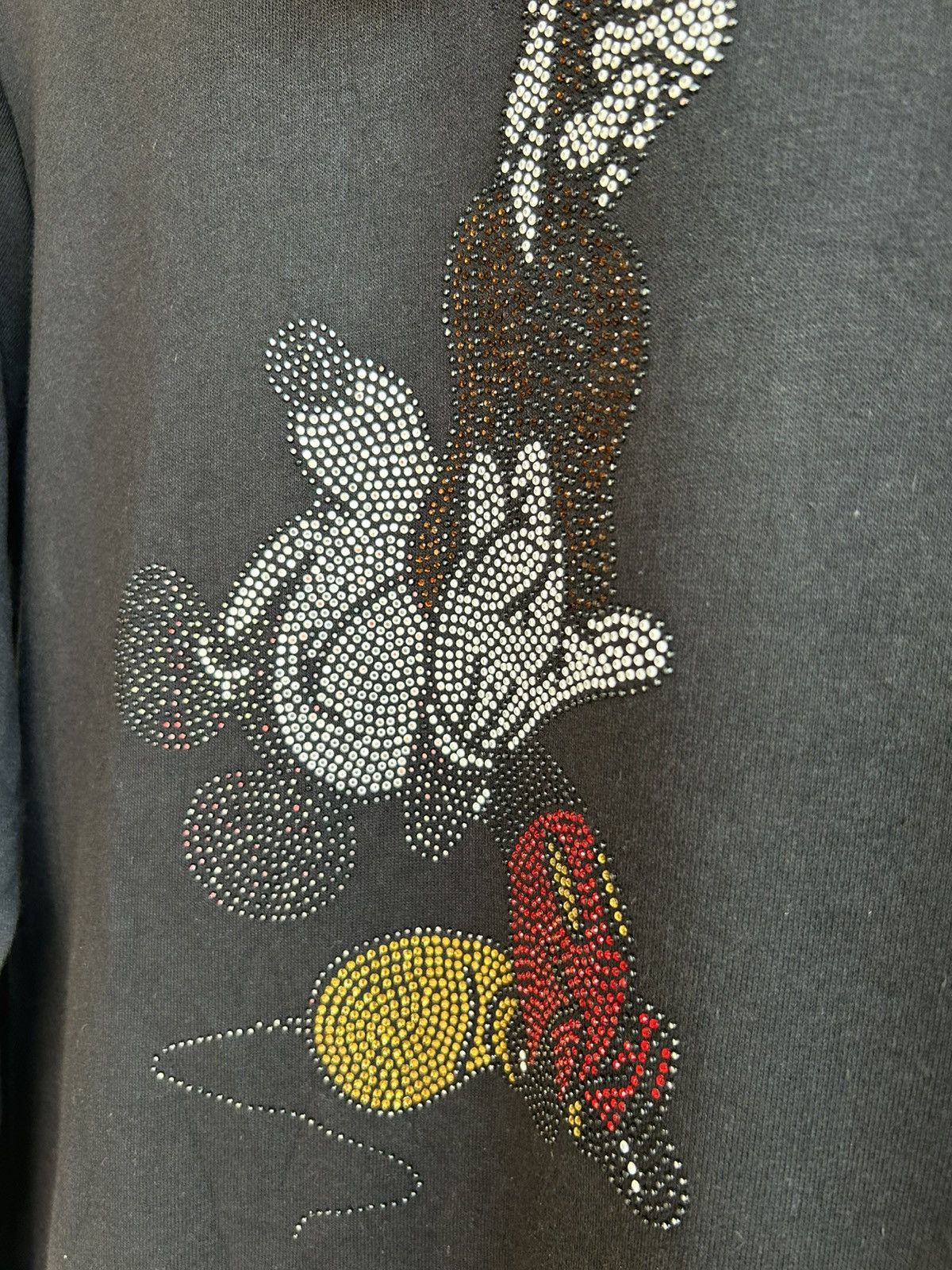 In The Attic Rockstar Mickey Rhinestone Style Graphic Zip Up Hoodie Size US XS / EU 42 / 0 - 3 Thumbnail