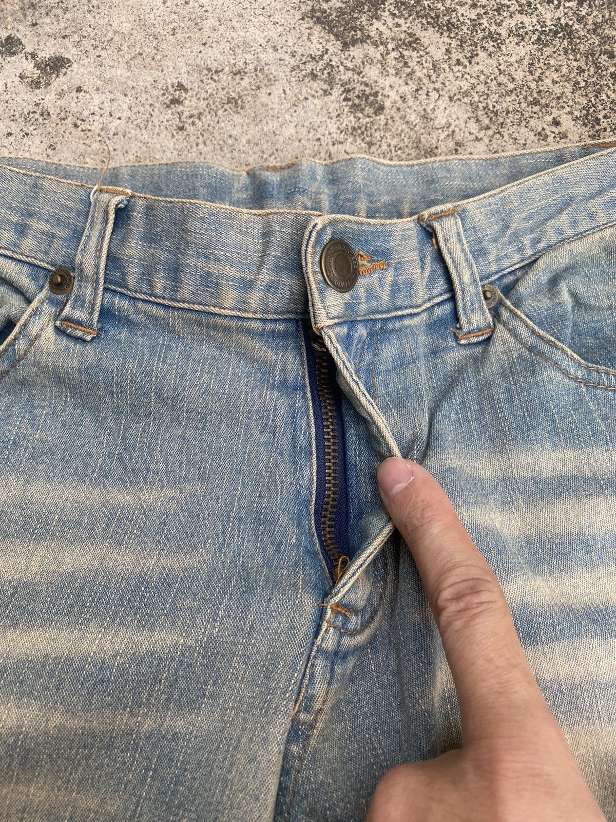 If Six Was Nine × Japanese Brand × Uniqlo Flare Jeans Uniqlo Hagi Mud Clawmark Bootcut Size US 28 / EU 44 - 12 Thumbnail