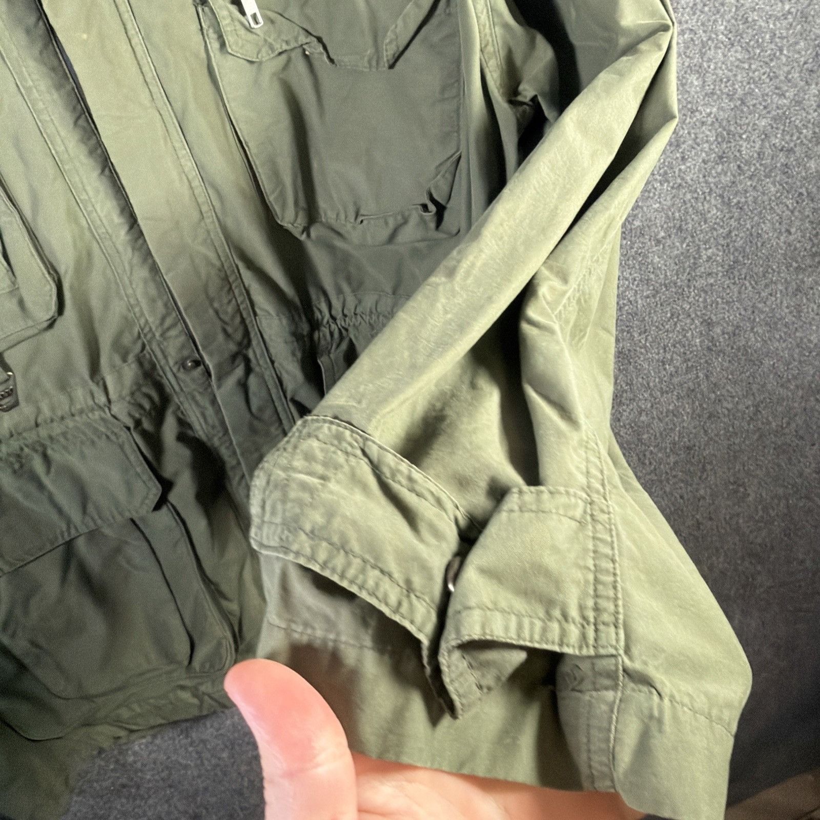 Vintage Vintage First Down Jacket Mens Large Green 90s Military Gorp Size US L / EU 52-54 / 3 - 8 Thumbnail