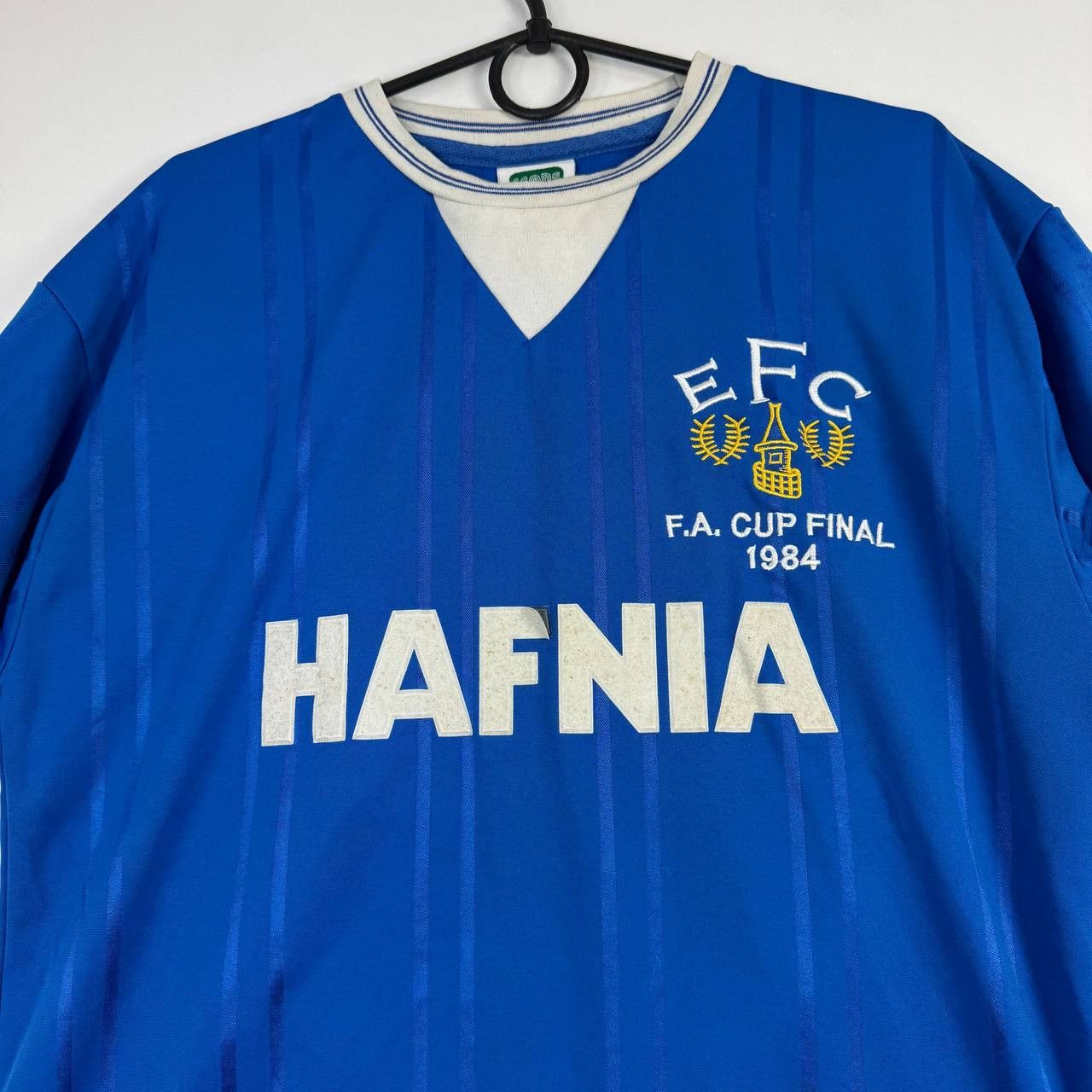 Other Everton 1984 FA Cup Final Shirt Hafnia Blue Mens Size M Size US M / EU 48-50 / 2 - 2 Thumbnail