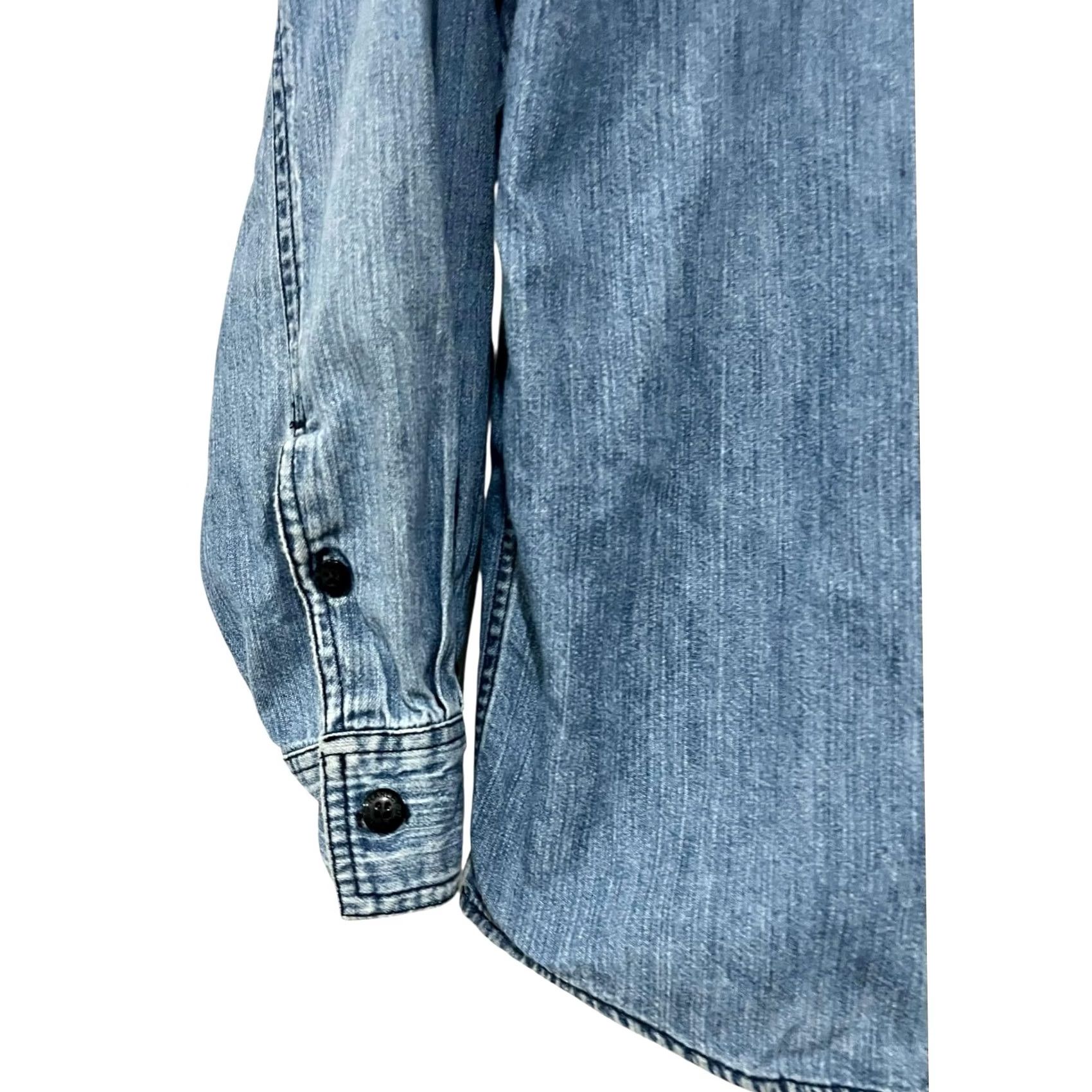 Harley Davidson VINTAGE Harley Davidson Button-Up Denim Embroidered Pocket Mens M Size US M / EU 48-50 / 2 - 5 Thumbnail