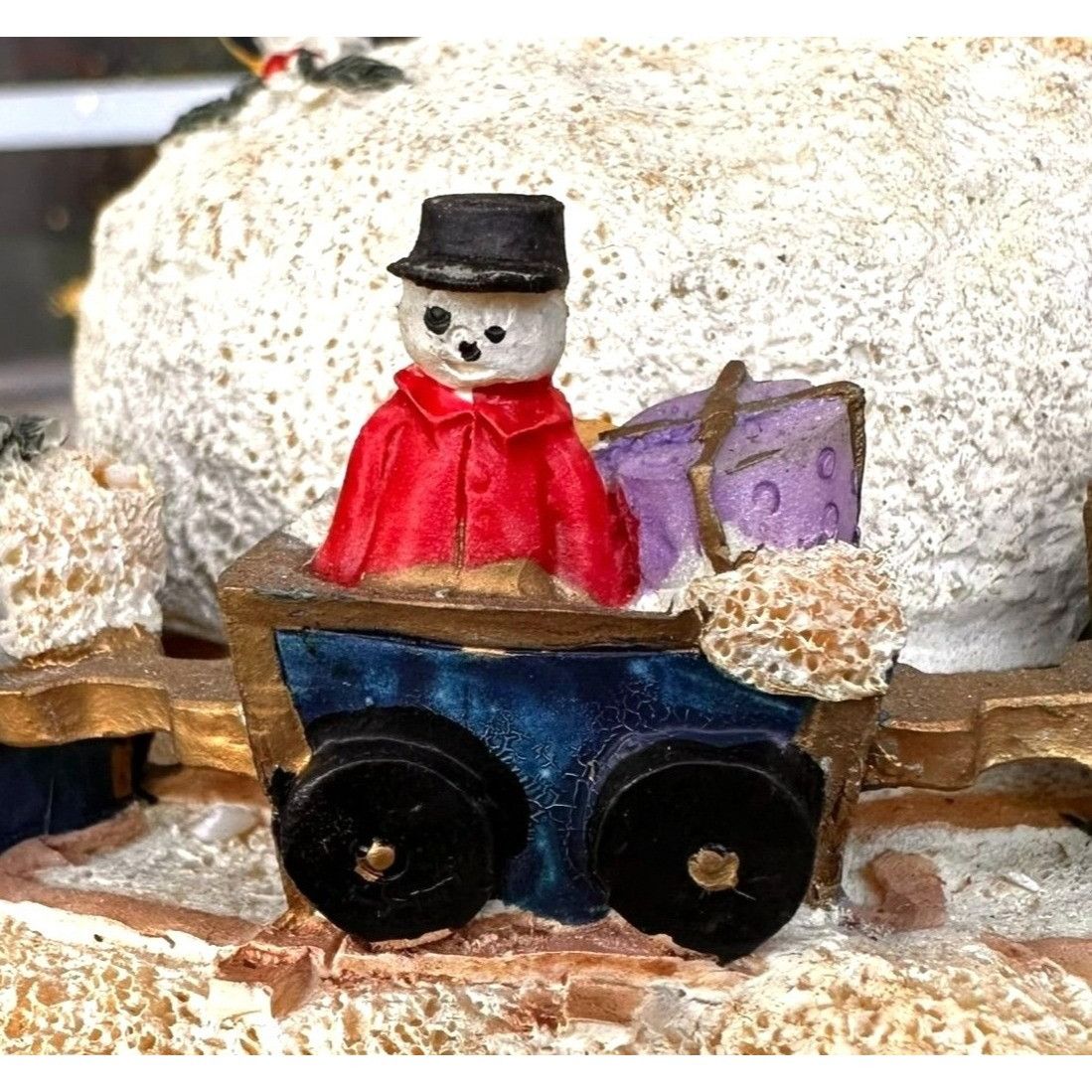 Handmade × Vintage VTG Musical Bear with Train Wind Up Christmas Holiday Collec Size ONE SIZE - 9 Thumbnail
