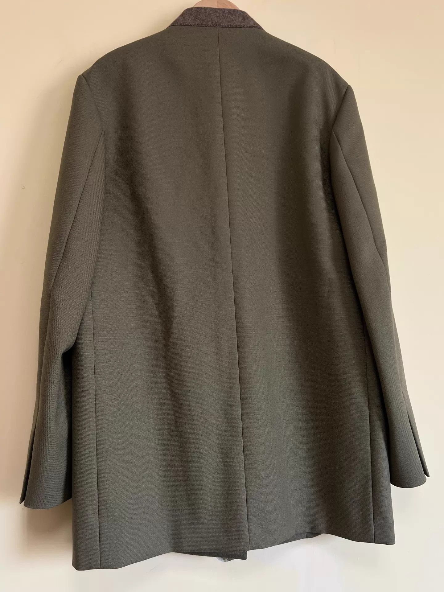 Jil Sander Jil Sander Men's Collarless Blazer Avocado Green 48 Size US M / EU 48-50 / 2 - 7 Thumbnail