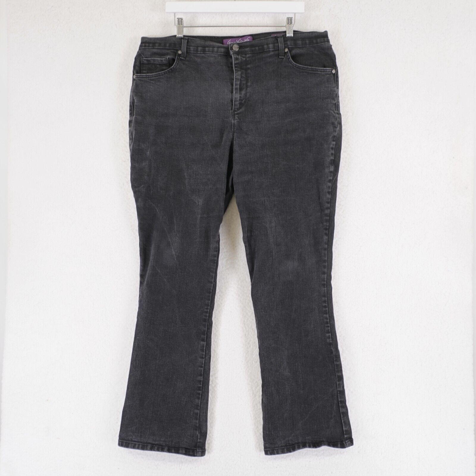 Gloria Vanderbilt Gloria Vanderbilt Amanda Bootcut Black Denim 18W 40/31 High Size 36" / US 14 / IT 50 - 1 Thumbnail