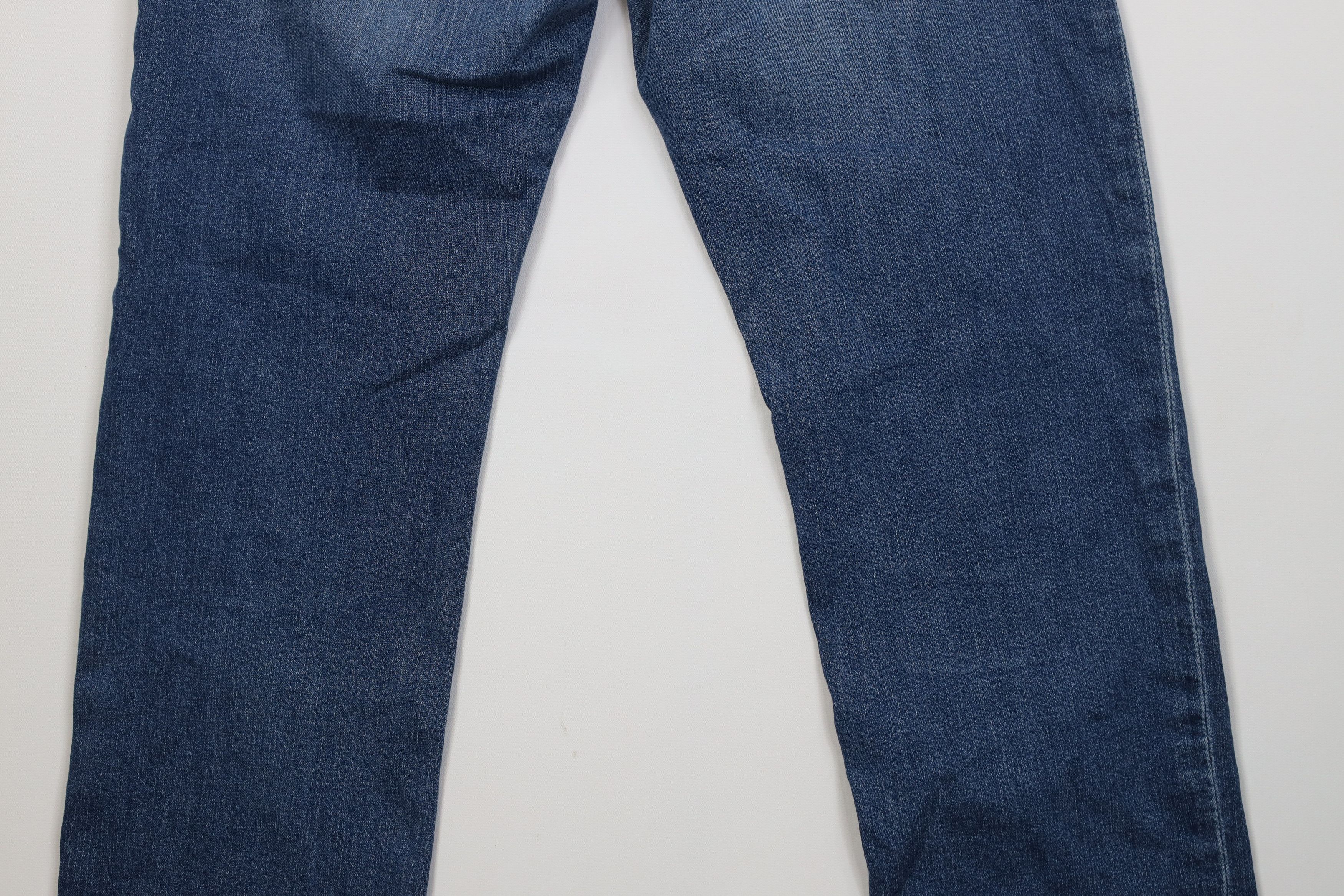 Express Express Stretch Rocco Slim Fit Straight Leg Denim Jeans Blue Size US 31 - 12 Thumbnail