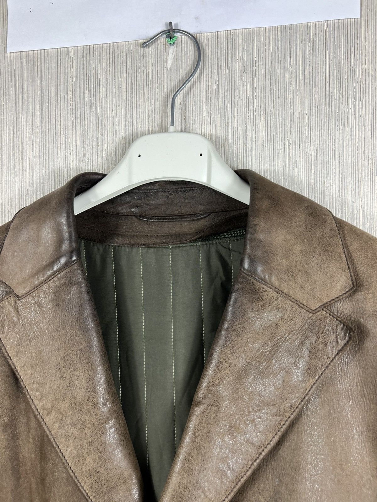 Kenzo Vintage Kenzo leather long coat distressed jacket Size US XL / EU 56 / 4 - 10 Thumbnail