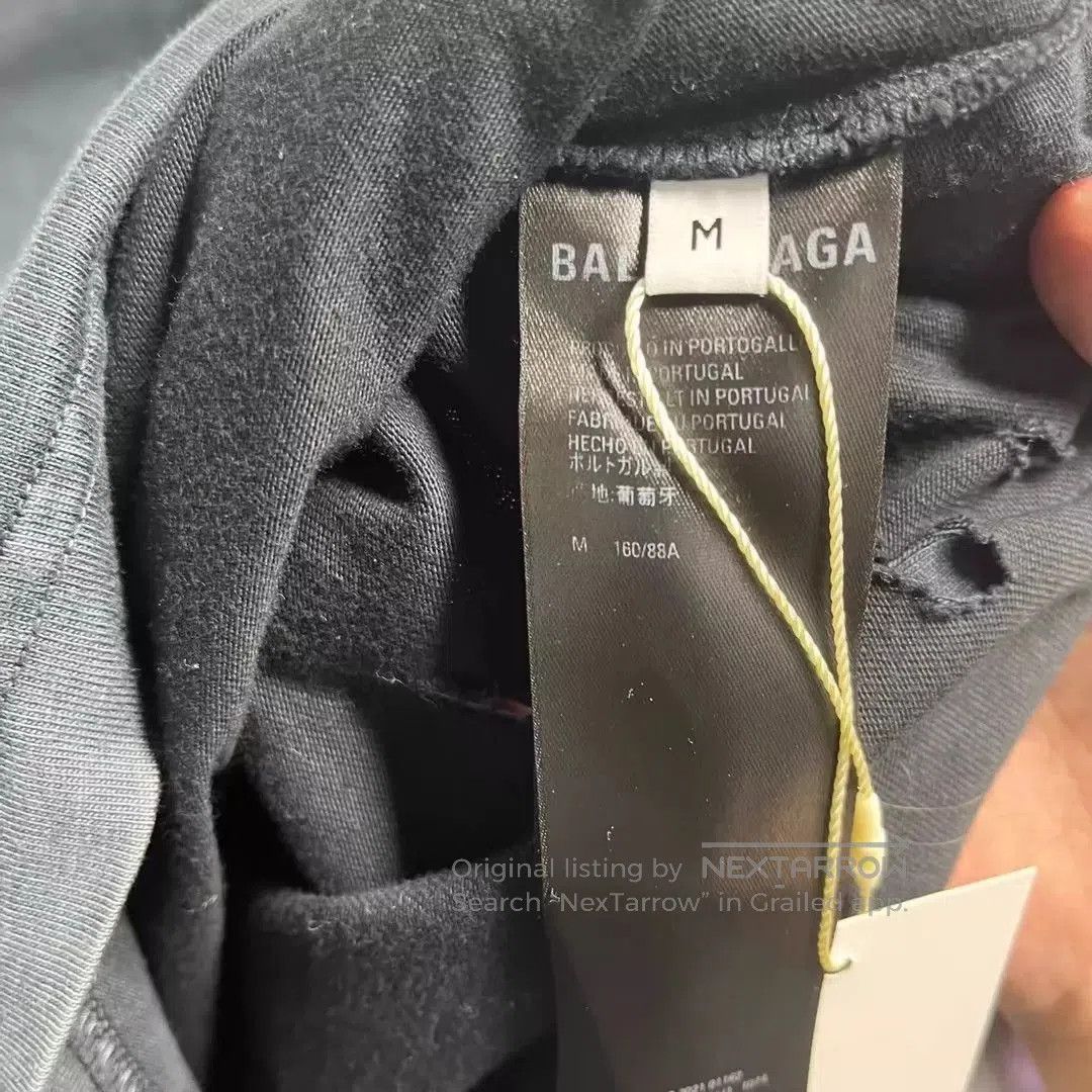 Balenciaga Balenciaga Double B Destruction Short Sleeve. Size US M / EU 48-50 / 2 - 4 Thumbnail