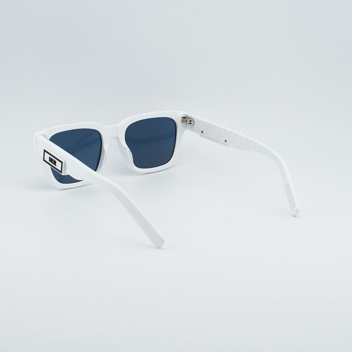 Dior Dior DIORB23 S1I 50B0 Sunglasses Shiny White Square Frame Size ONE SIZE - 10 Thumbnail