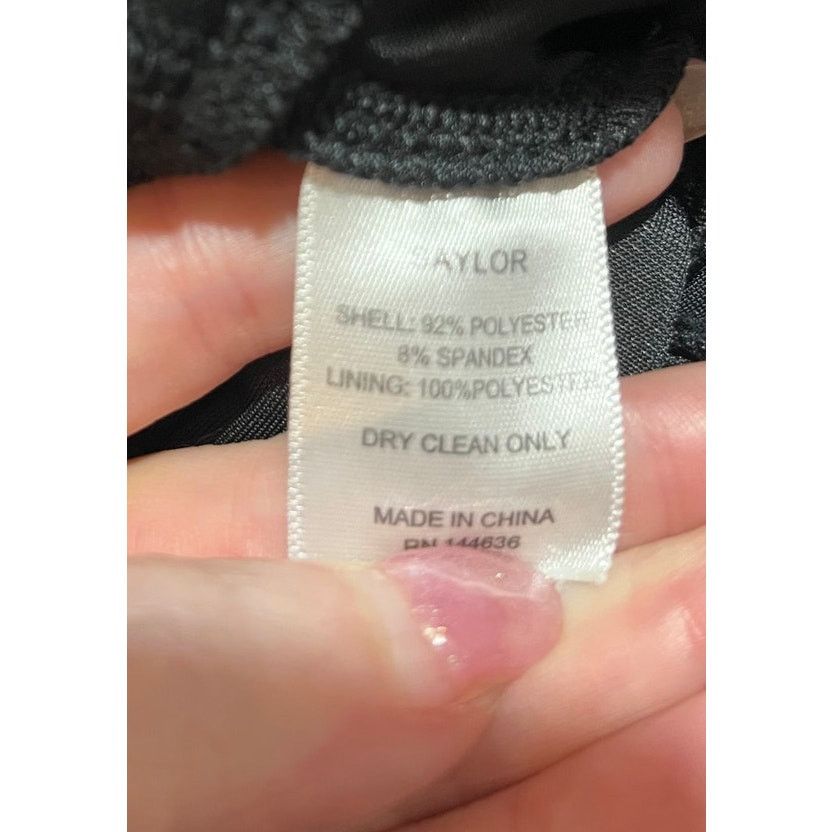 Saylor Saylor Black Long Sleeve Velvet Glitter Elsa Peplum Top M Size M / US 6-8 / IT 42-44 - 9 Thumbnail