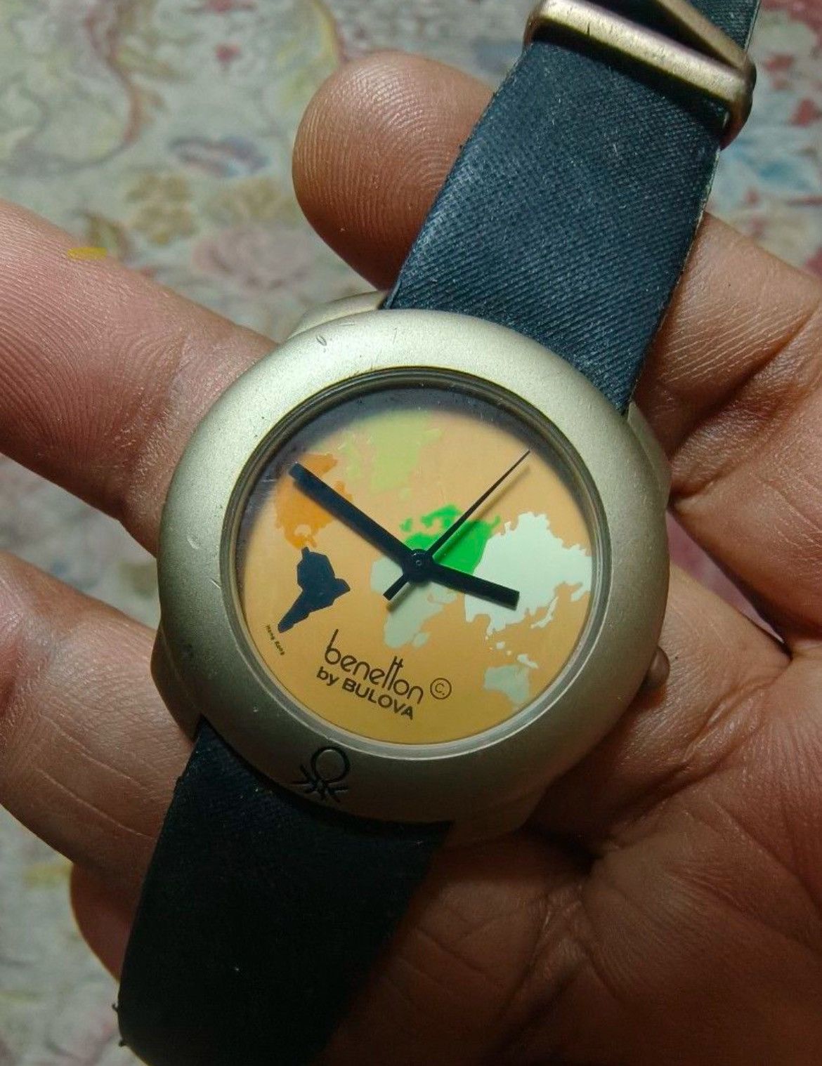 Benetton Vintage Benetton by Bulova World Map Watch Size ONE SIZE - 1 Thumbnail