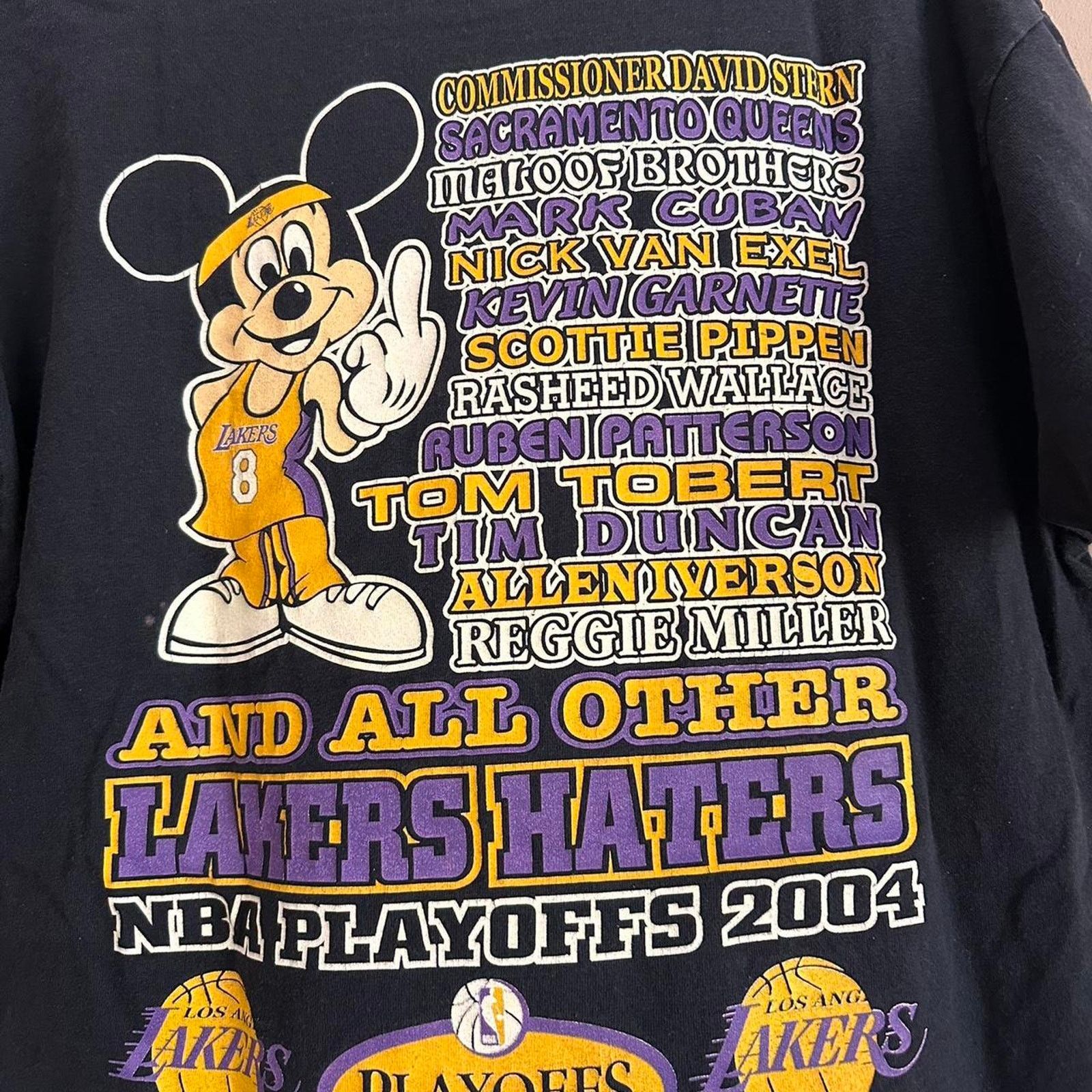 NBA × Vintage Vintage F Lakers Haters Mickey Parody Shirt Size US L / EU 52-54 / 3 - 5 Thumbnail