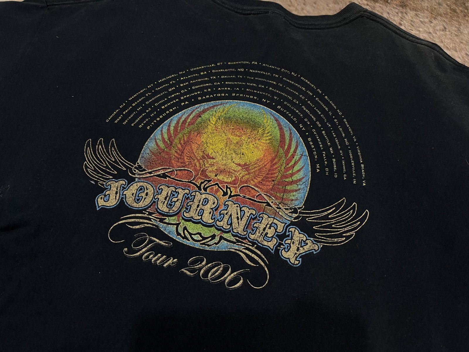 Band Tees × Vintage Sunfaded Journey Tour Tee Size US XL / EU 56 / 4 - 5 Thumbnail