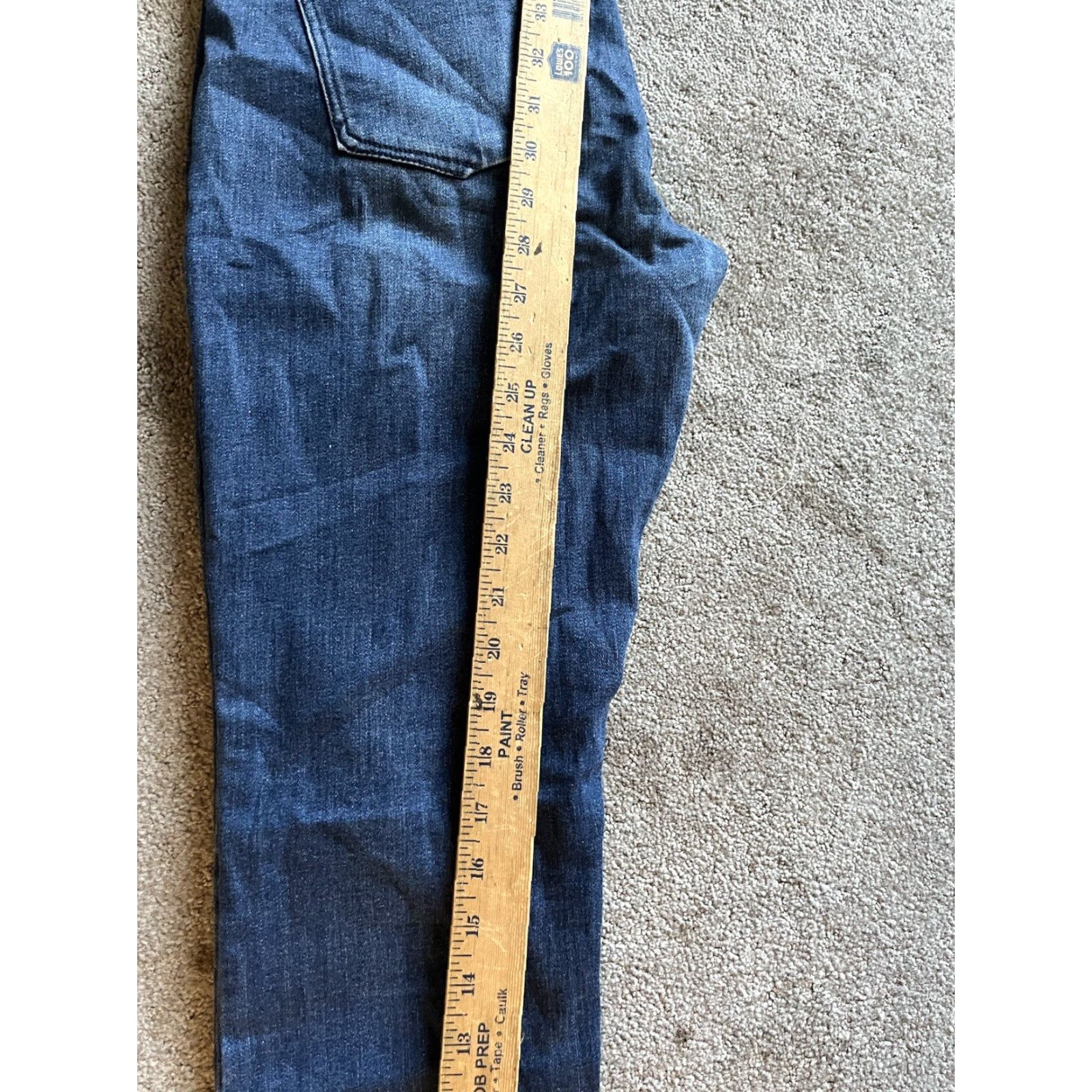Express Express Women's Mid Rise Skinny Jeans Size 8 Blue Stretch Denim 5-Pocket Size 30" / US 8 / IT 44 - 6 Thumbnail