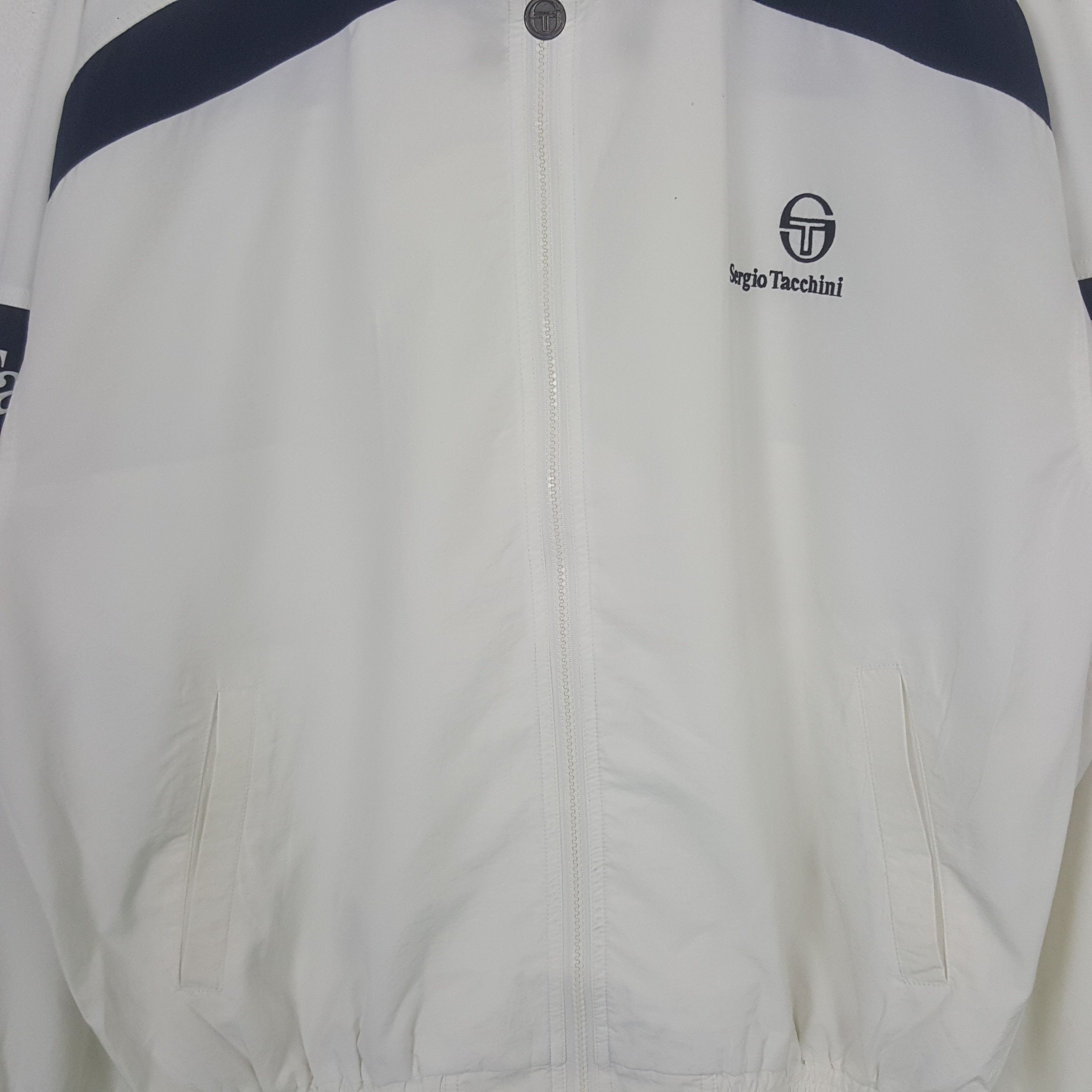 Sergio Tacchini Vintage Sergio Tachinni Tennis Windbreaker Jacket C302N17 Size US XL / EU 56 / 4 - 2 Thumbnail