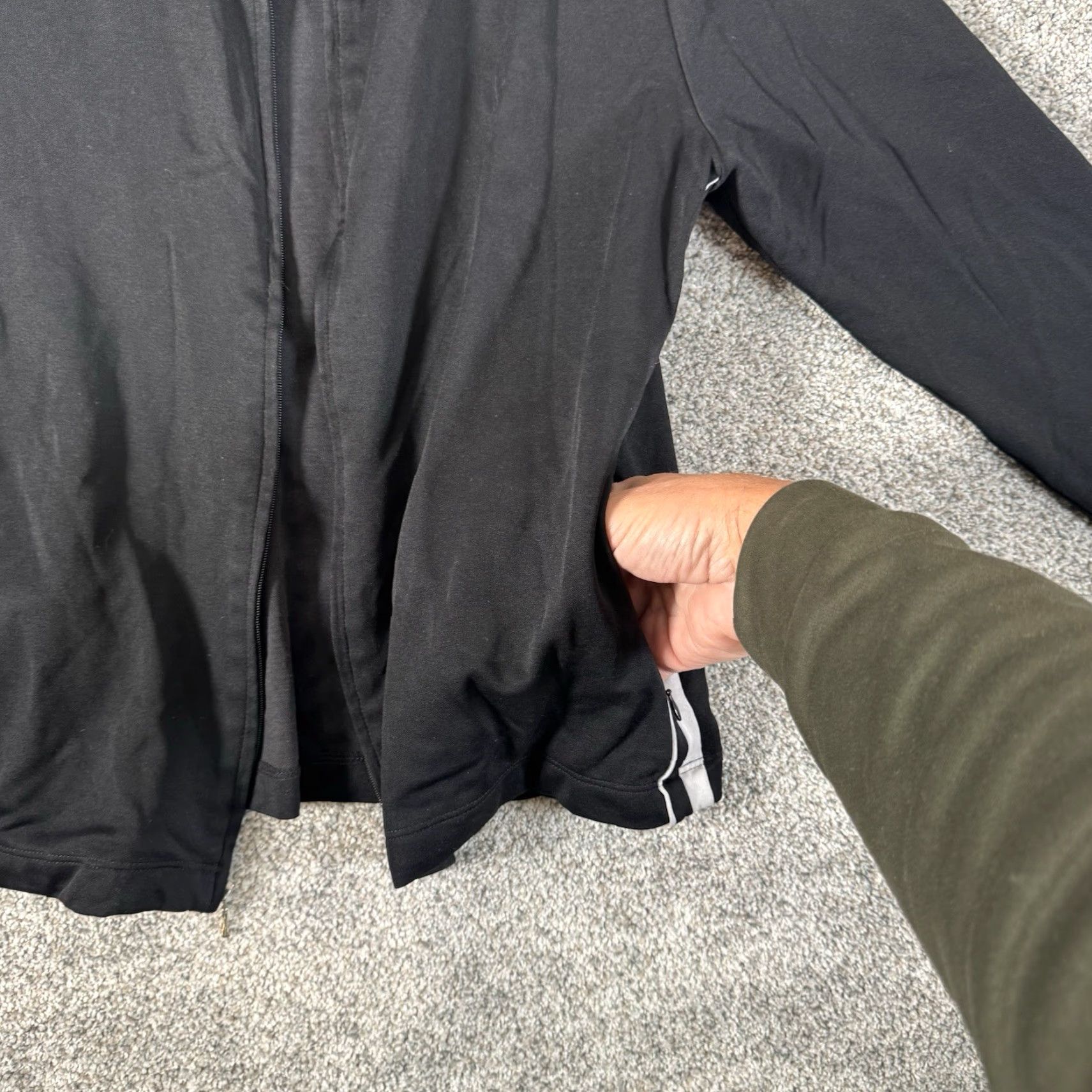 Lands' End Lands' End Full Zip Jacket M Black Women Lightweight Zipper Pockets Athleisure Track Casual Outdoor Size M / US 6-8 / IT 42-44 - 6 Thumbnail