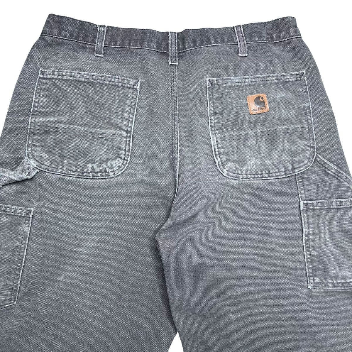 Carhartt × Vintage 2000s Carhartt Brown Carpenter Canvas Distressed Pants Size US 33 - 11 Thumbnail