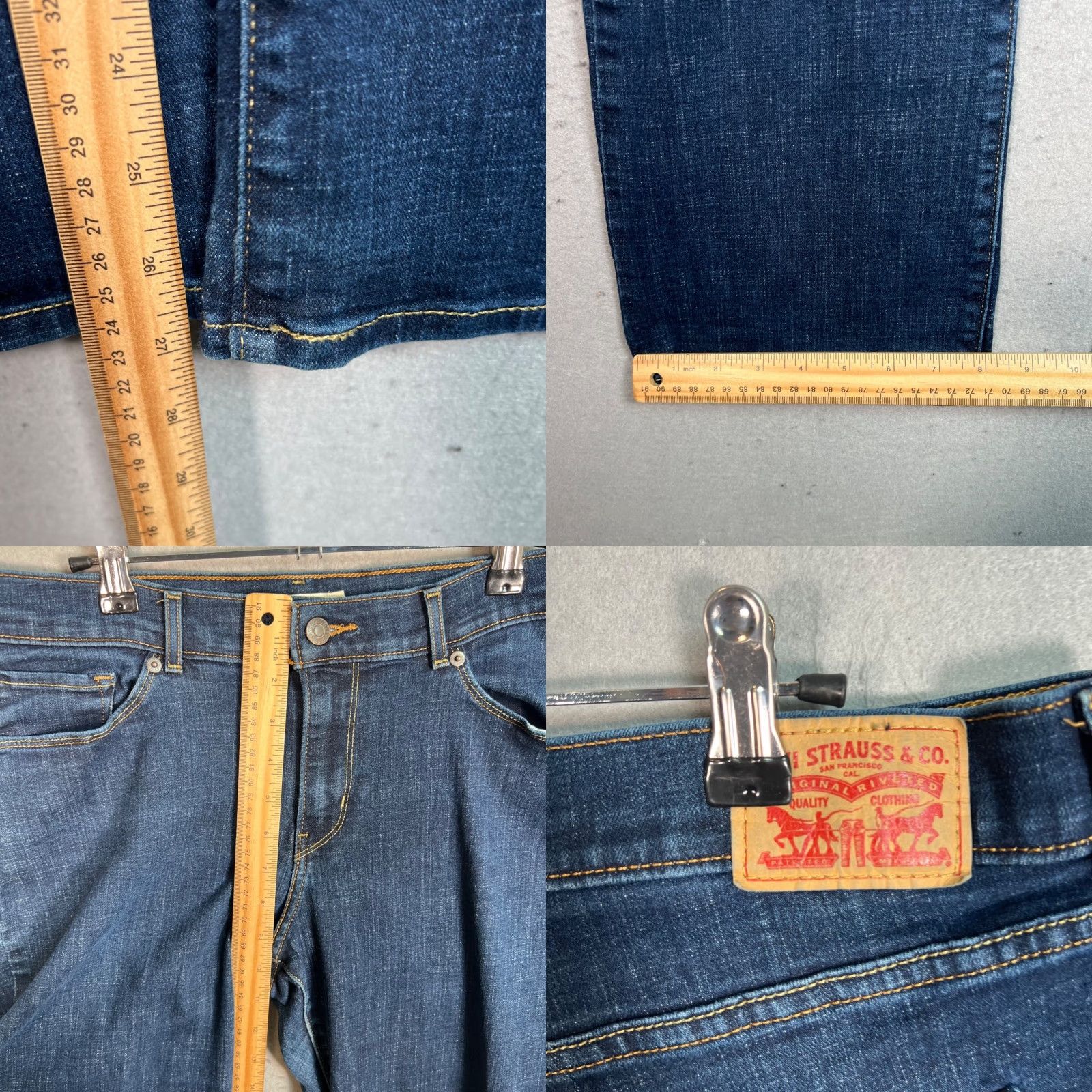 Levi's VINTAGE Levi's Jeans Bootcut Womens Size 31 x 28 Dark Wash Denim Classic Fit Adult Womens Jeans Size 24" / US 00 / IT 34 - 8 Thumbnail