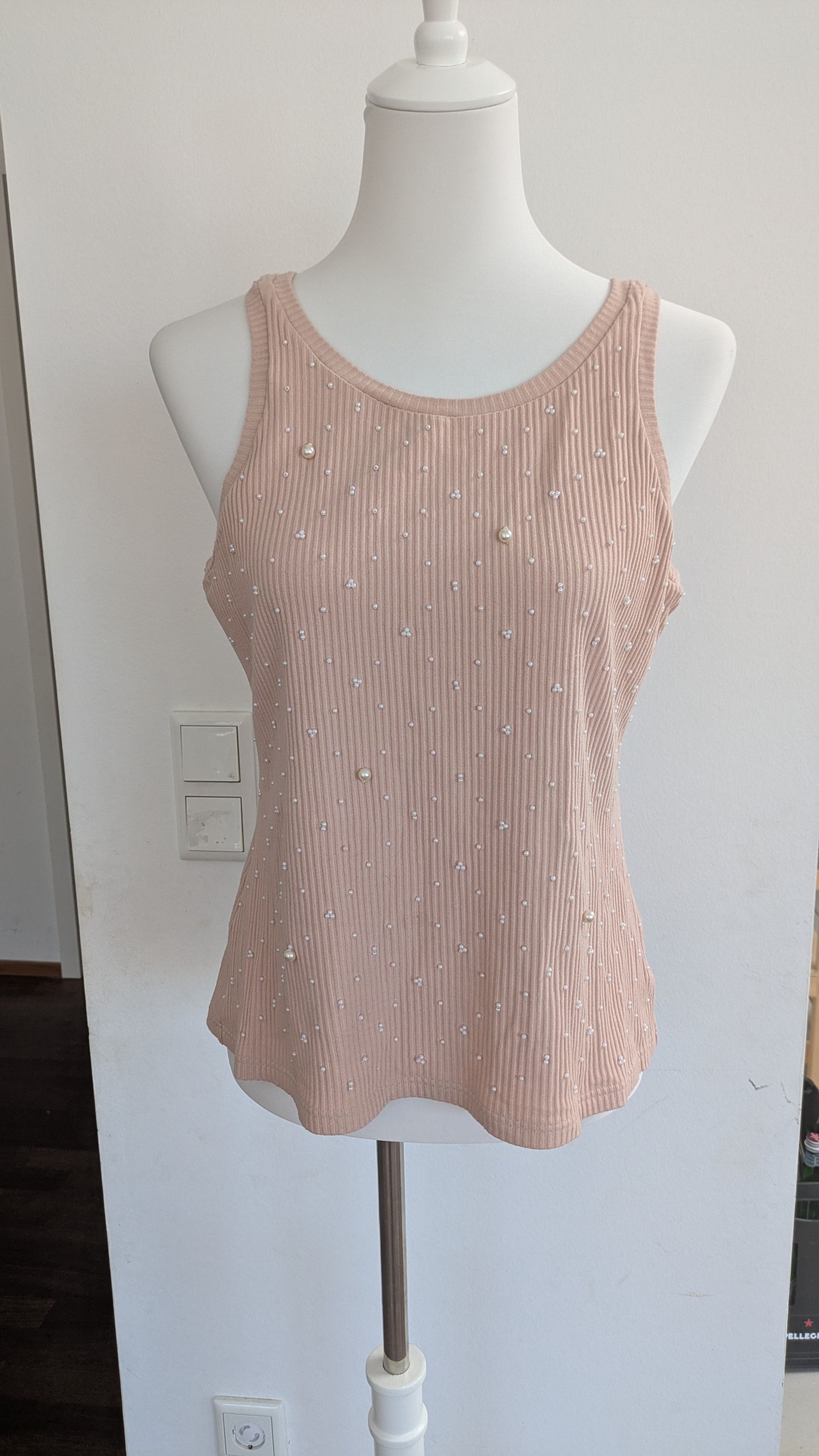 Chanel Chanel Ribbed top with beads Size XL / US 12-14 / IT 48-50 - 1 Thumbnail