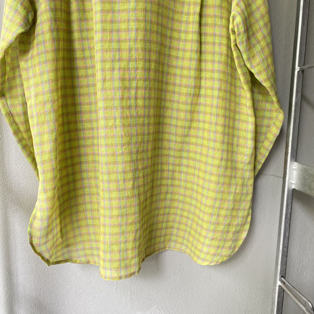 Chloe Chloe Yellow Green Plaid Button-Up Shirt Size M / US 6-8 / IT 42-44 - 5 Thumbnail