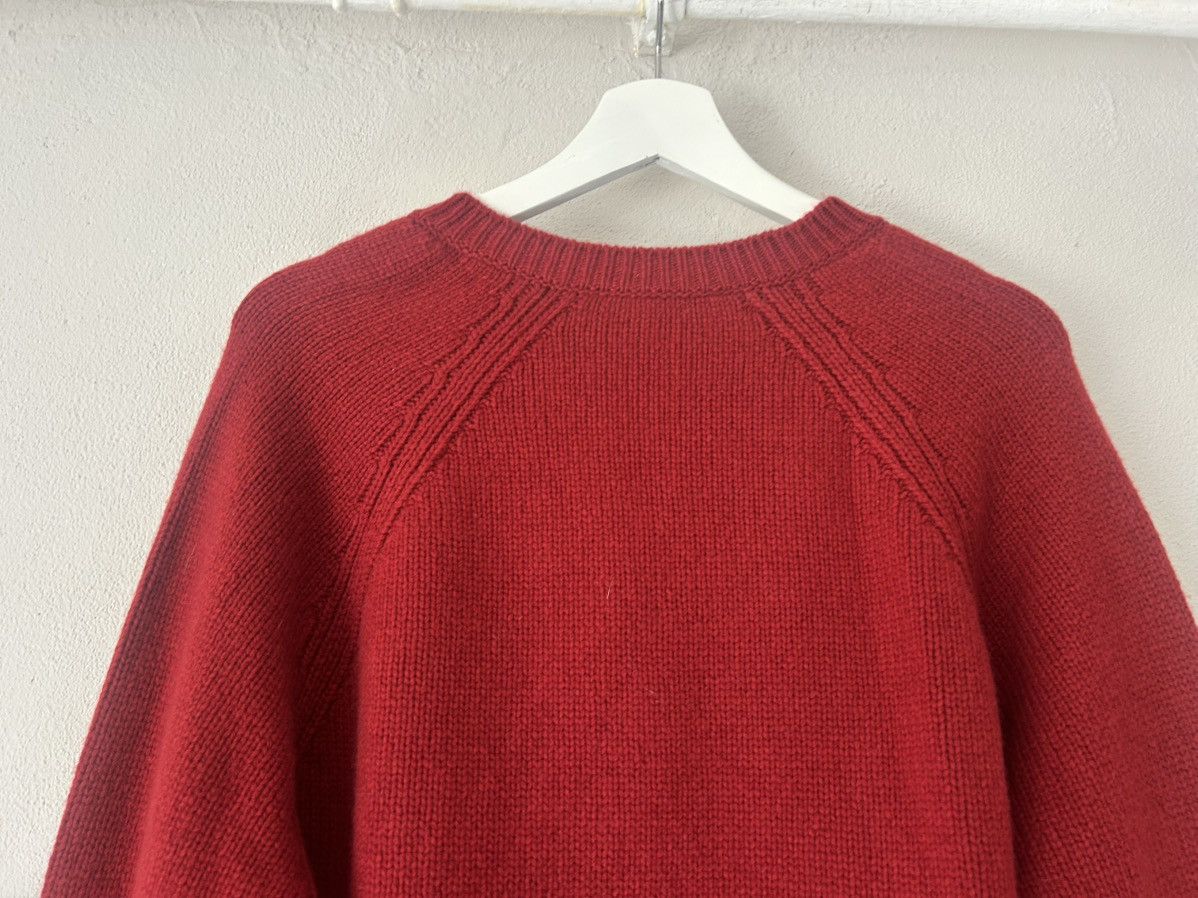 Hermes Red Cashmere V-Neck Sweater Size US L / EU 52-54 / 3 - 6 Thumbnail