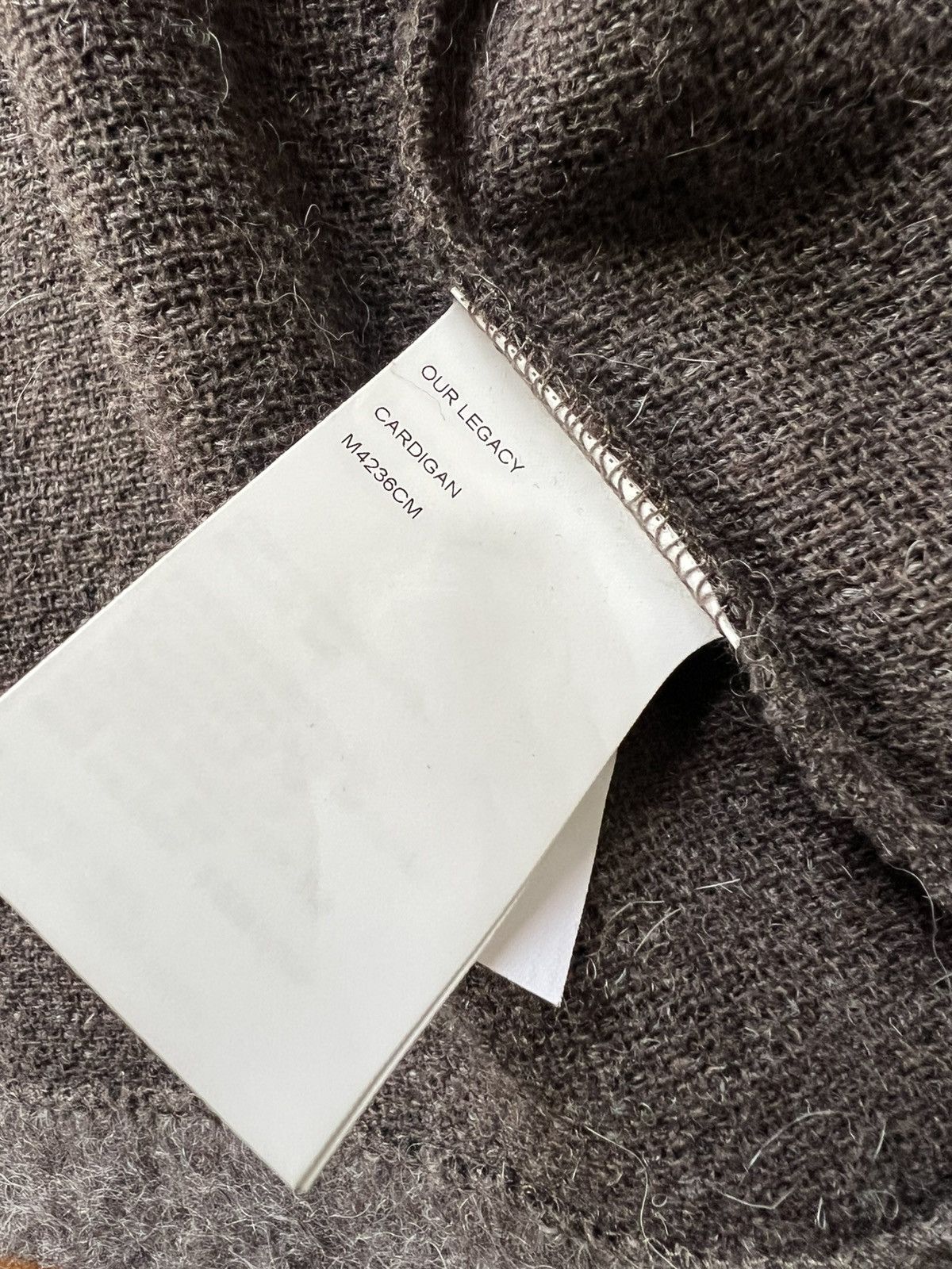 Our Legacy Our Legacy Cardigan Mole Grey Mohair Size US M / EU 48-50 / 2 - 4 Thumbnail