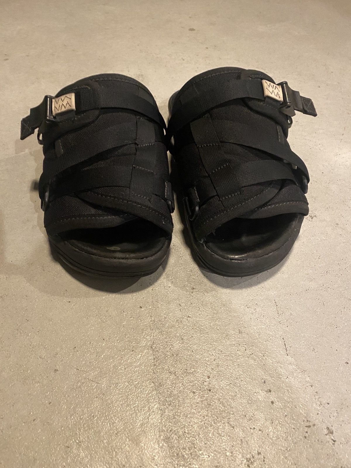 Visvim Christo Black Sandals Large