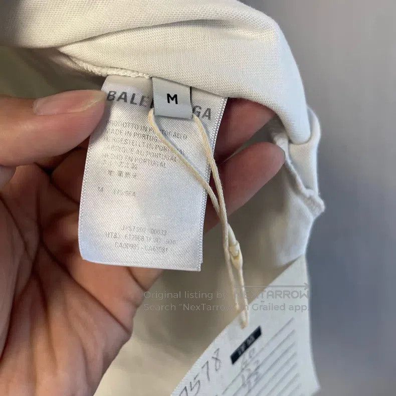 Balenciaga Balenciaga White Mosaic Logo Short Sleeve Size US M / EU 48-50 / 2 - 4 Thumbnail