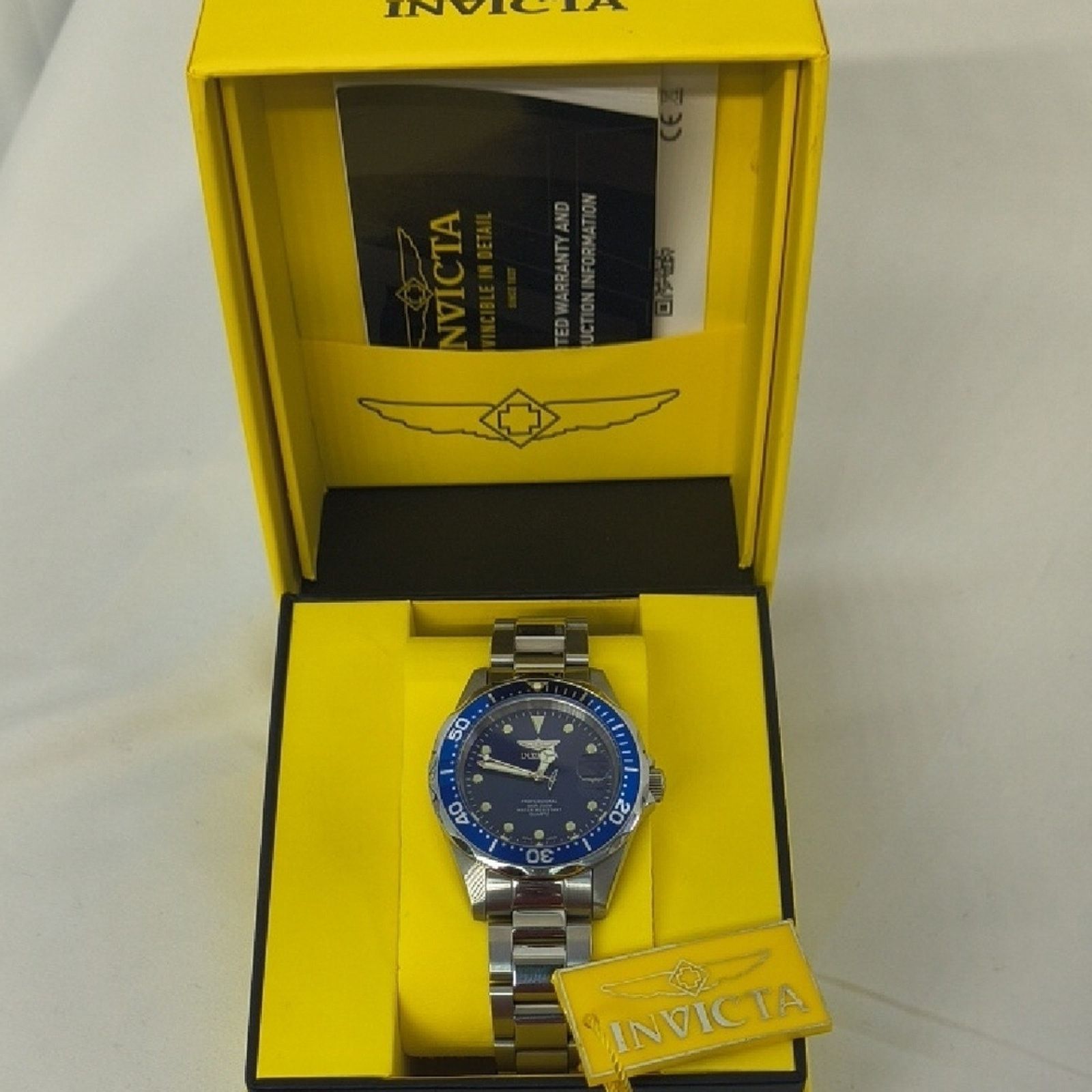 Invicta Like New - Invicta Diver Blue Dial Stainless Steel Women's Size 38 - 6 Thumbnail