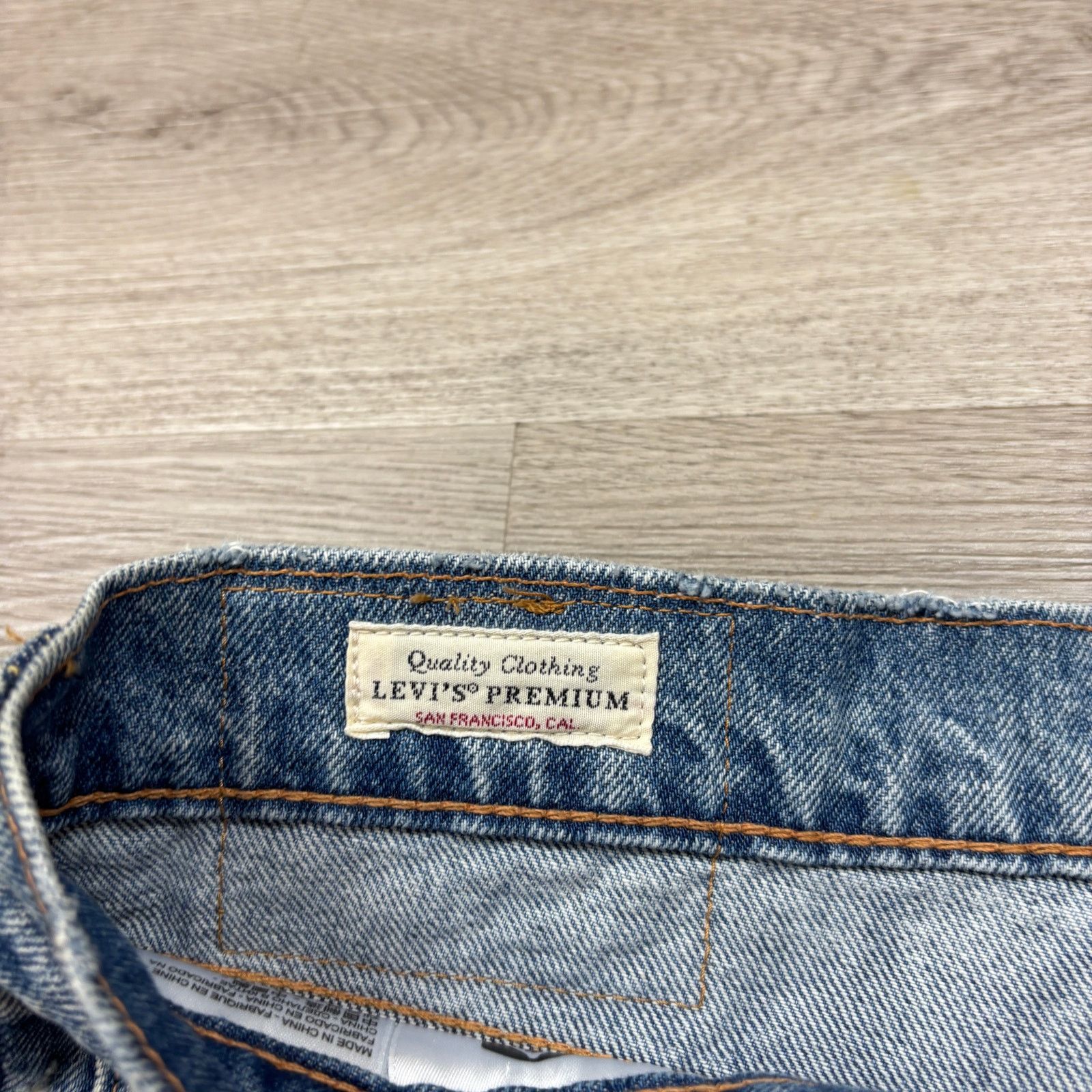Levi's Levi's Premium 512 Slim Taper Fit Patched Big E Jeans 29x29 Size US 29 - 7 Thumbnail
