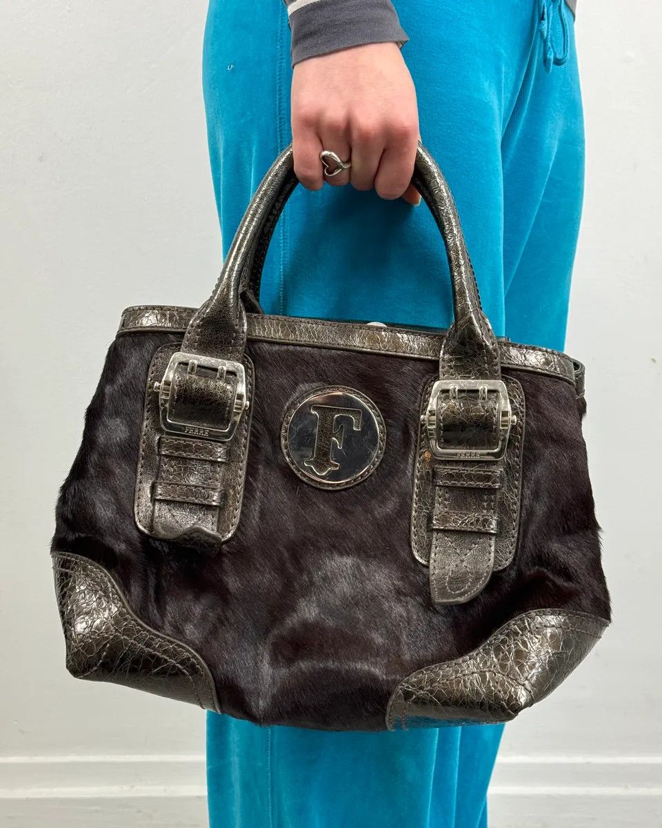 Gianfranco Ferre Gianfranco Ferré Brown Pony Hair Handle Bag Size ONE SIZE - 2 Thumbnail