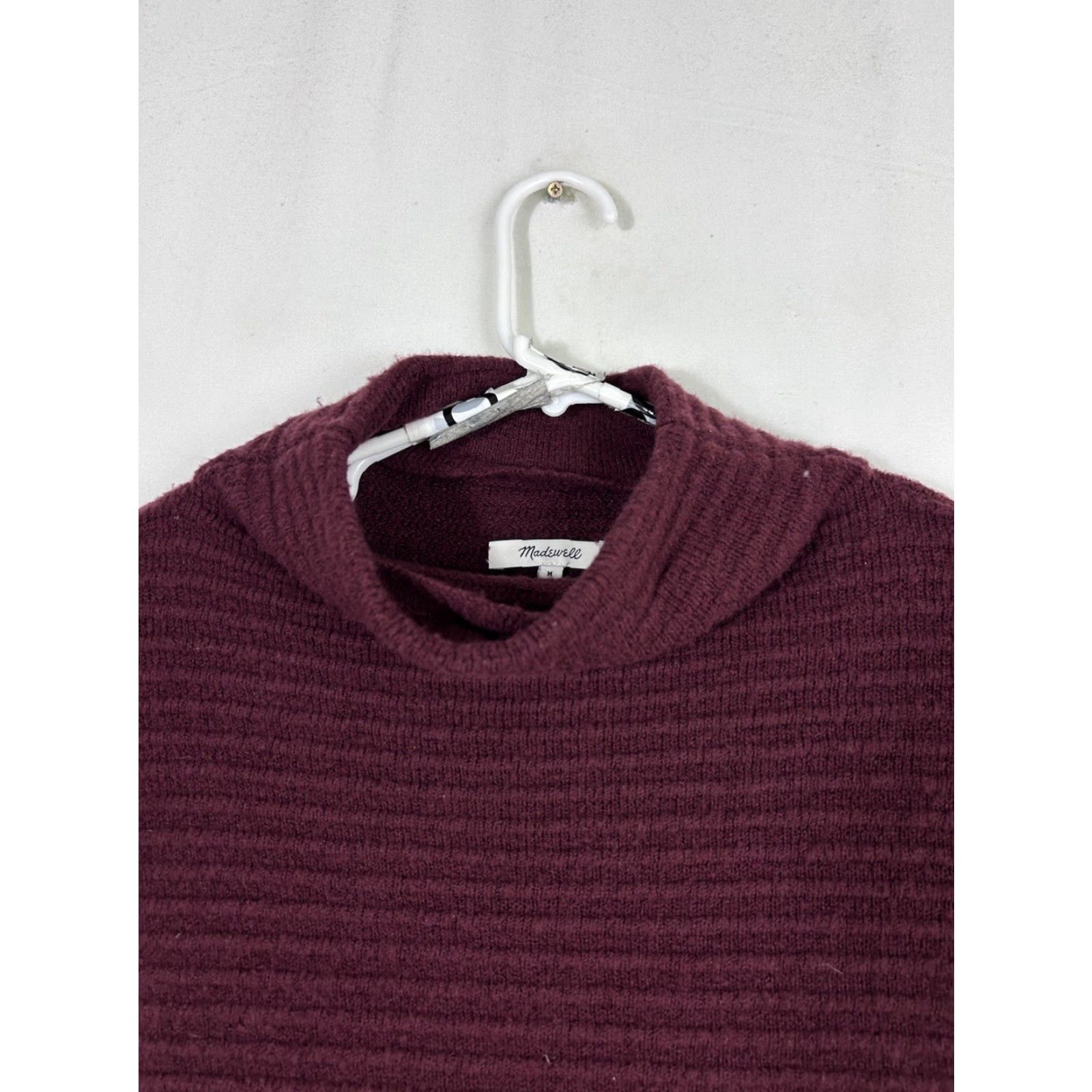 Madewell Madewell Sweater Cowl Neck Pullover Merino Wool Blend Womens Medium Red) Size M / US 6-8 / IT 42-44 - 3 Thumbnail
